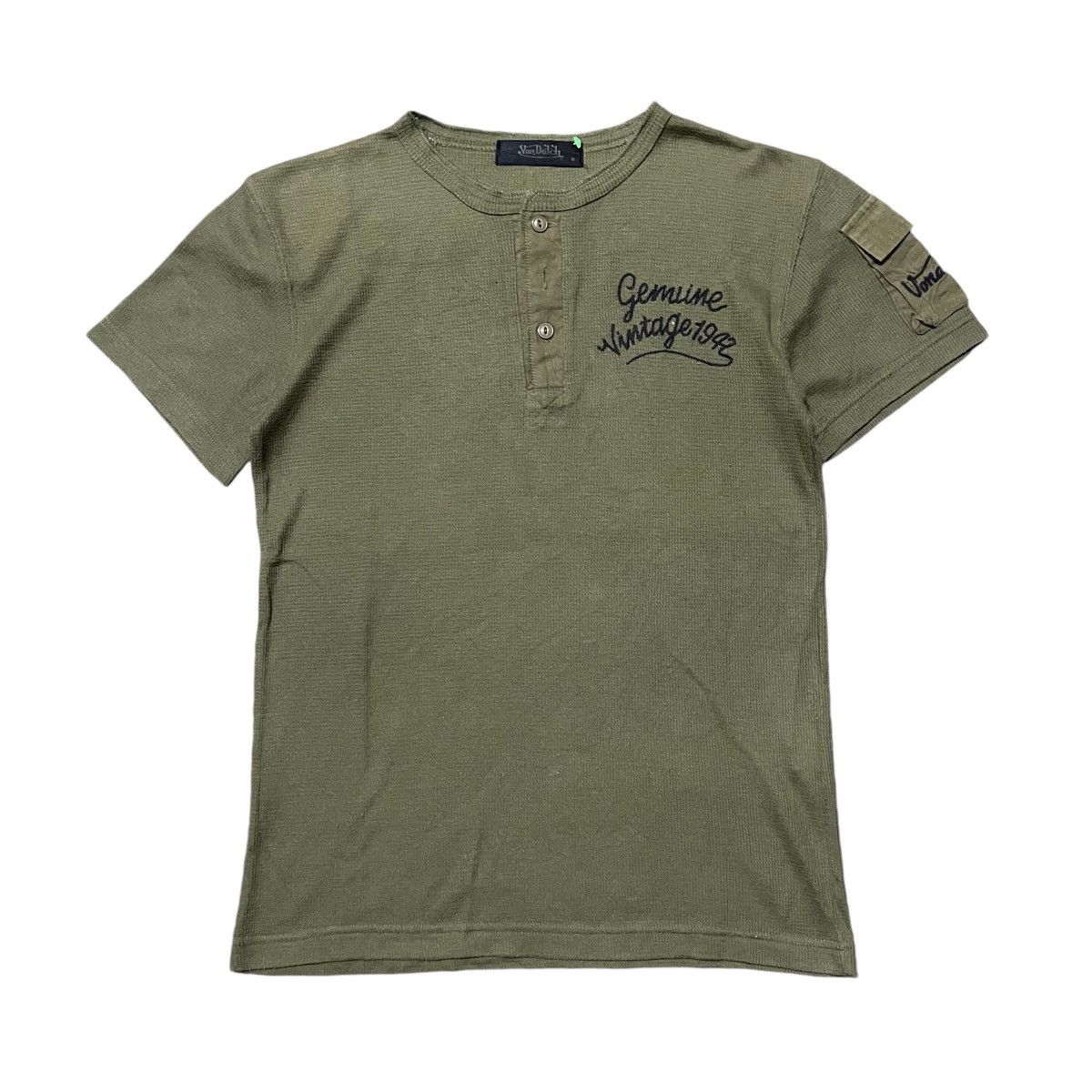 Vintage × Von Dutch 💥Y2k Von Dutch Small Pocket Thermal Tees Size US M / EU 48-50 / 2 - 1 Thumbnail