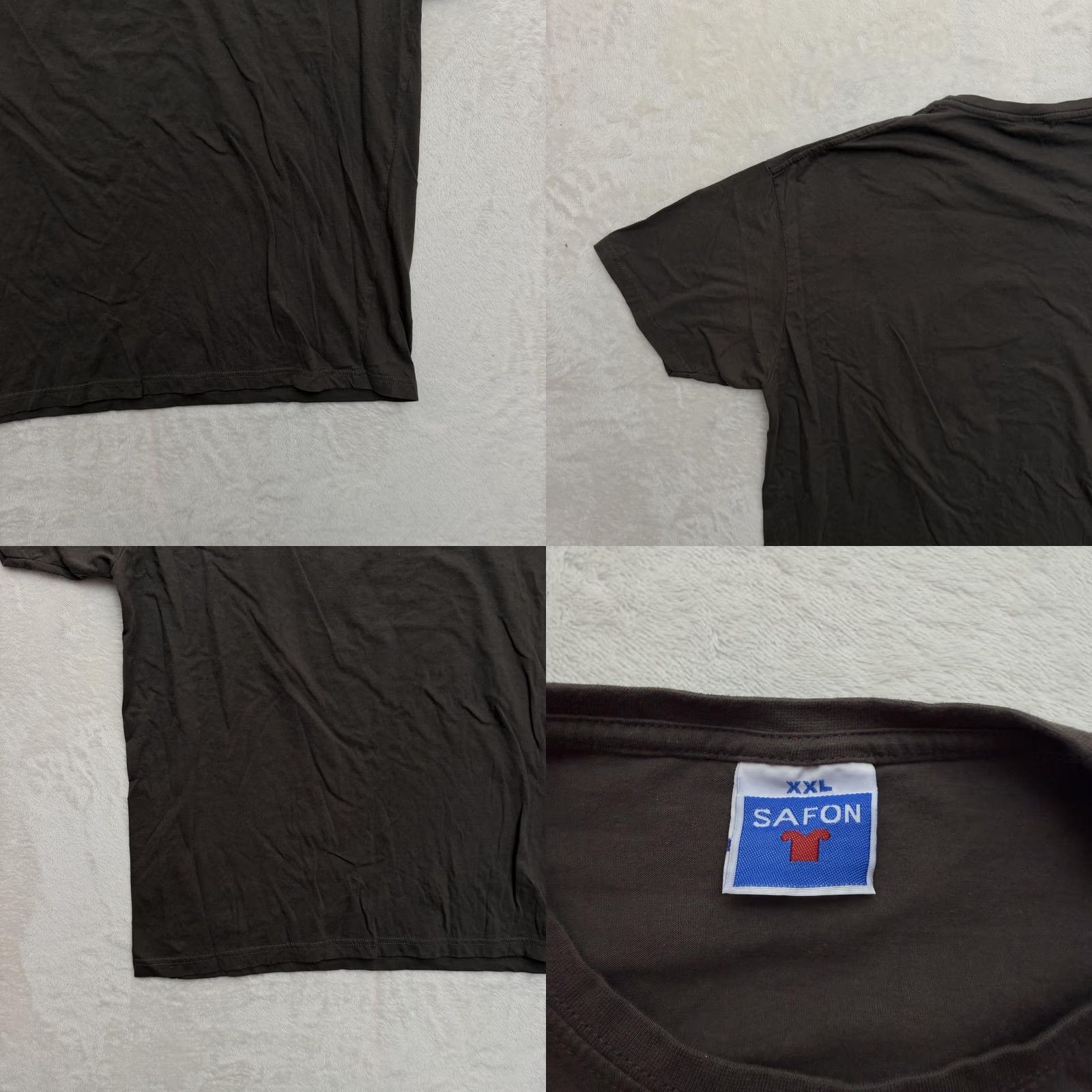 Vintage SAFON Shirt Mens 2XL Brown Berlin Bear Motorcycle Graphic T-Shirt Tee Streetwear Size US XXL / EU 58 / 5 - 9 Thumbnail