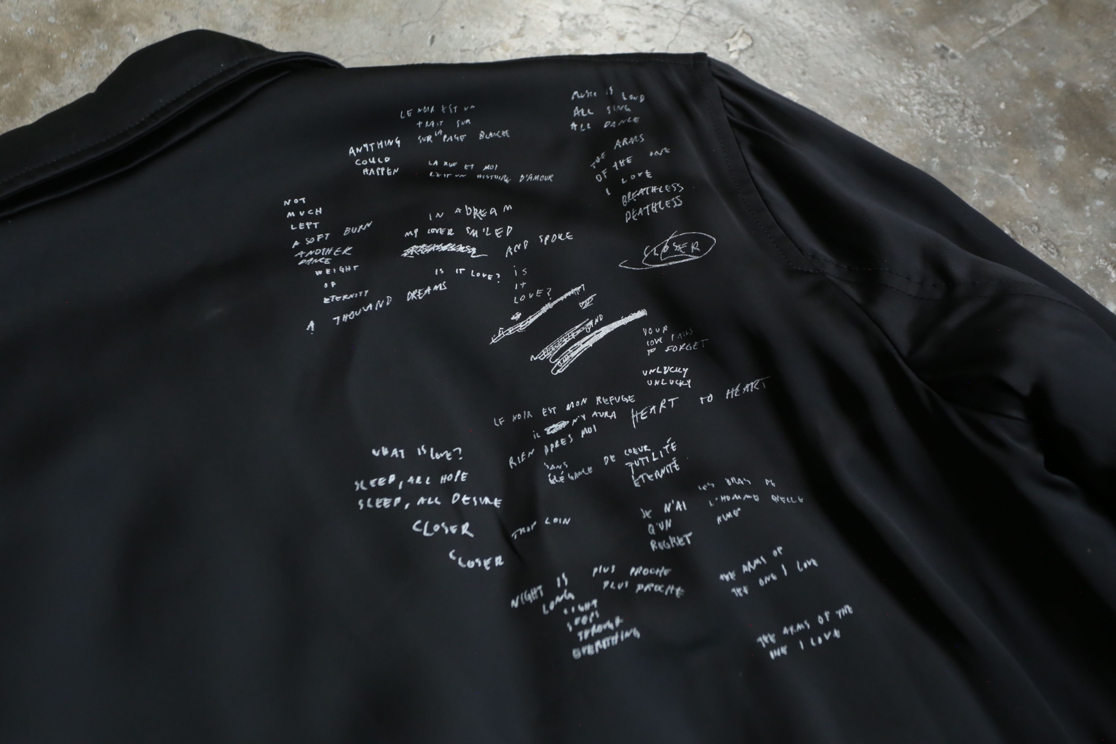 Saint Laurent Paris SLP - Anthony Vacarello - F/W 17 - Back Text Teddy Jacket Size US S / EU 44-46 / 1 - 3 Thumbnail