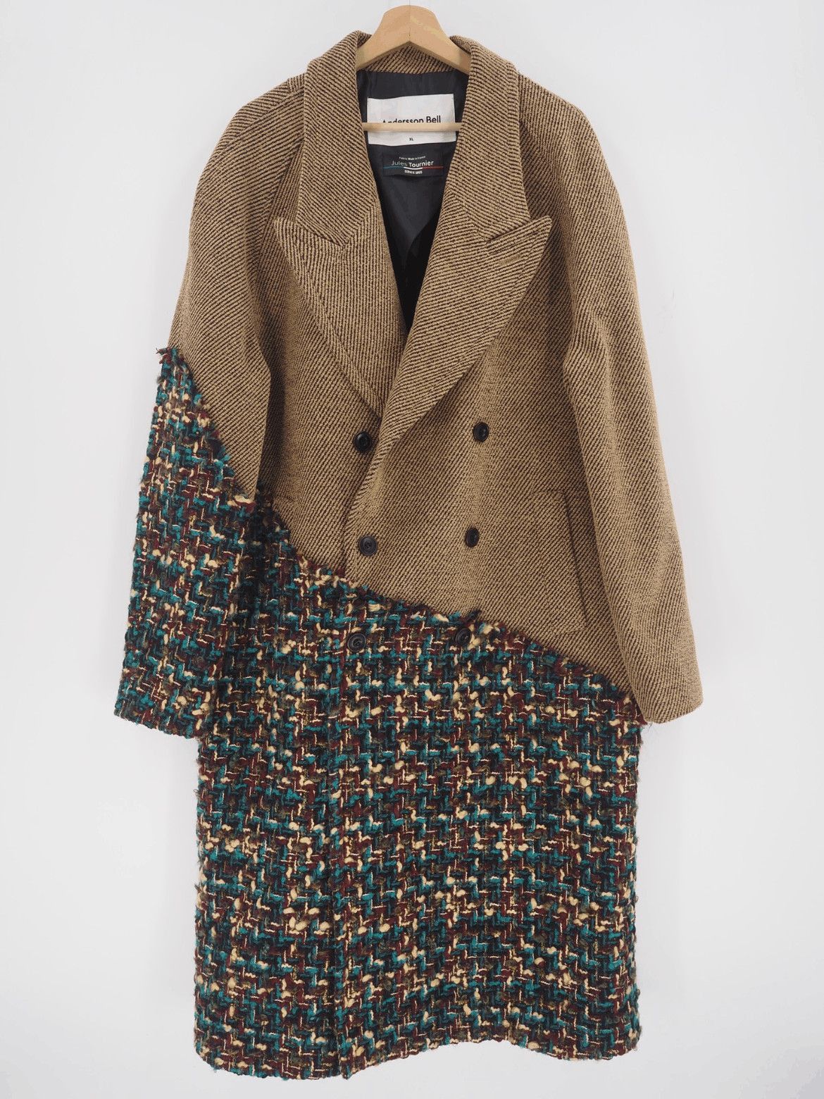 Andersson Bell Andersson Bell 22AW Saindes Panel Double Breasted Wool Coat Size US XL / EU 56 / 4 - 7 Thumbnail