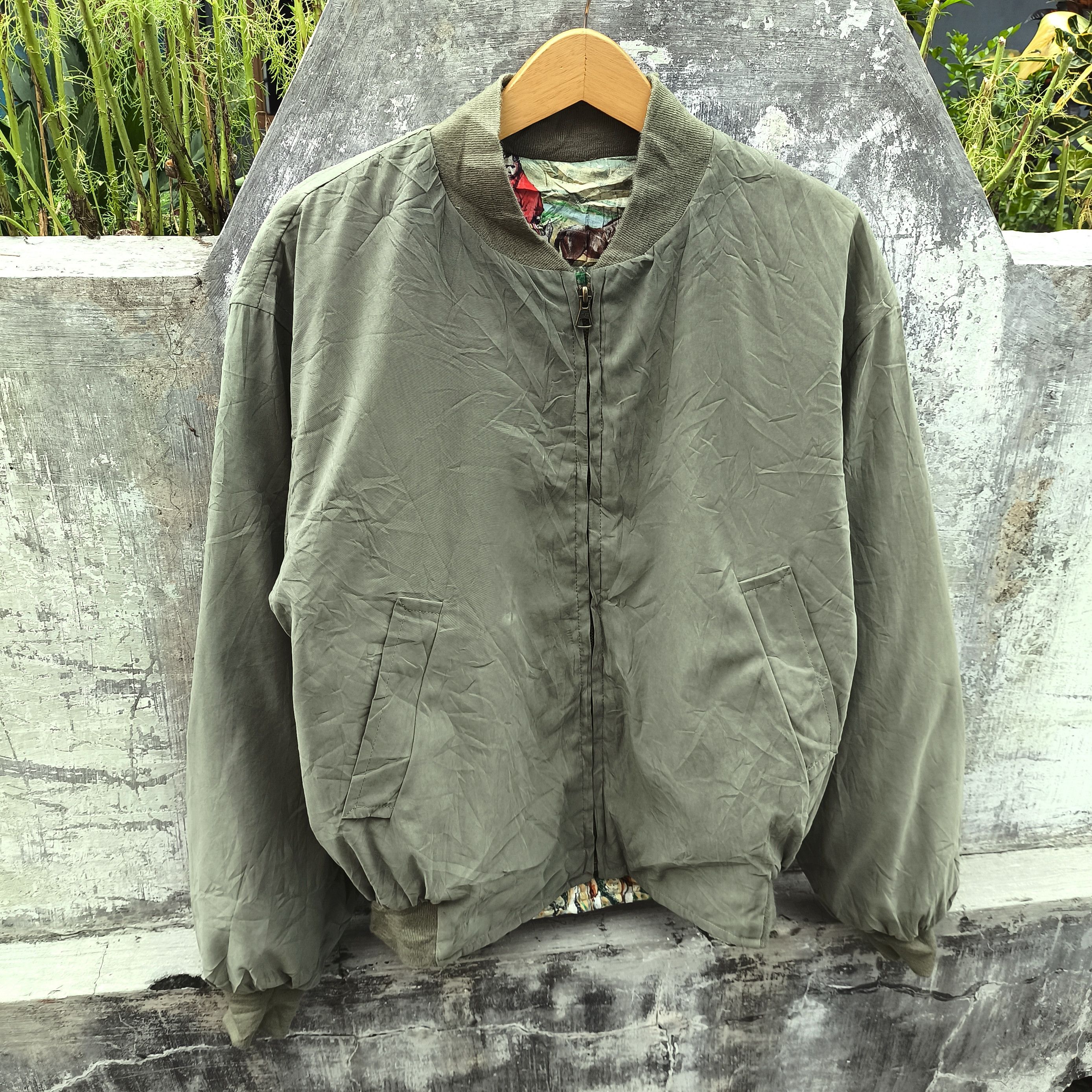 Hermes 80s Hermes art reversible bomber jacket Size US L / EU 52-54 / 3 - 3 Thumbnail