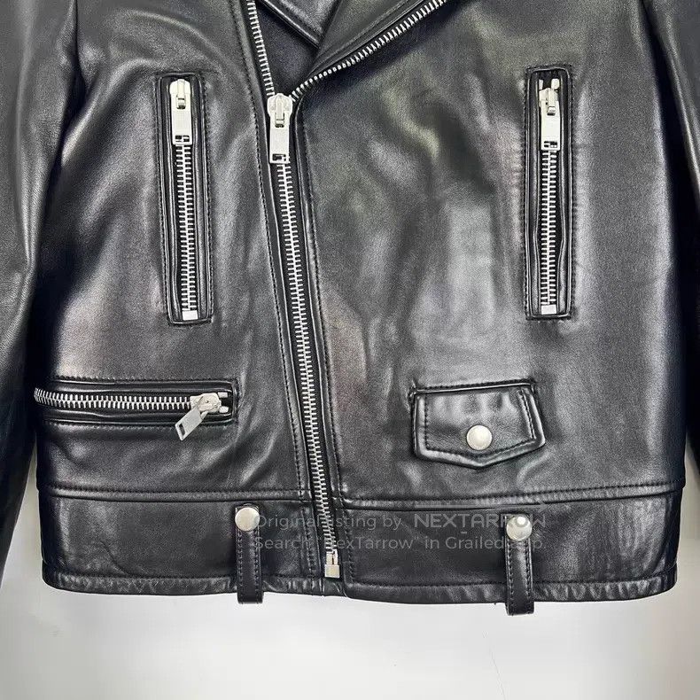 Saint Laurent Paris Saint Laurent Paris Classic Biker Lamb Leather Jacket Size XS / US 0-2 / IT 36-38 - 6 Thumbnail
