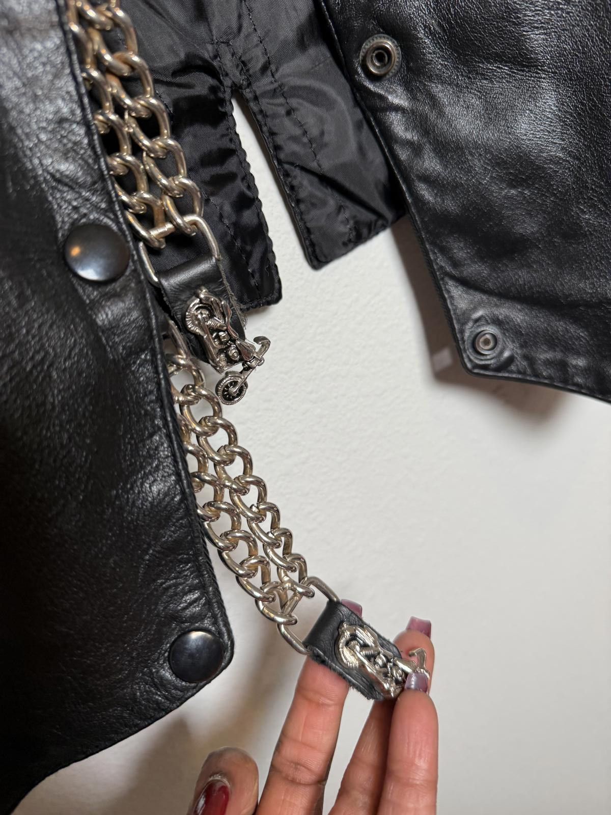 Other Ride or Die for Jesus Black Leather Bikers Vest Size XL / US 12-14 / IT 48-50 - 2 Thumbnail