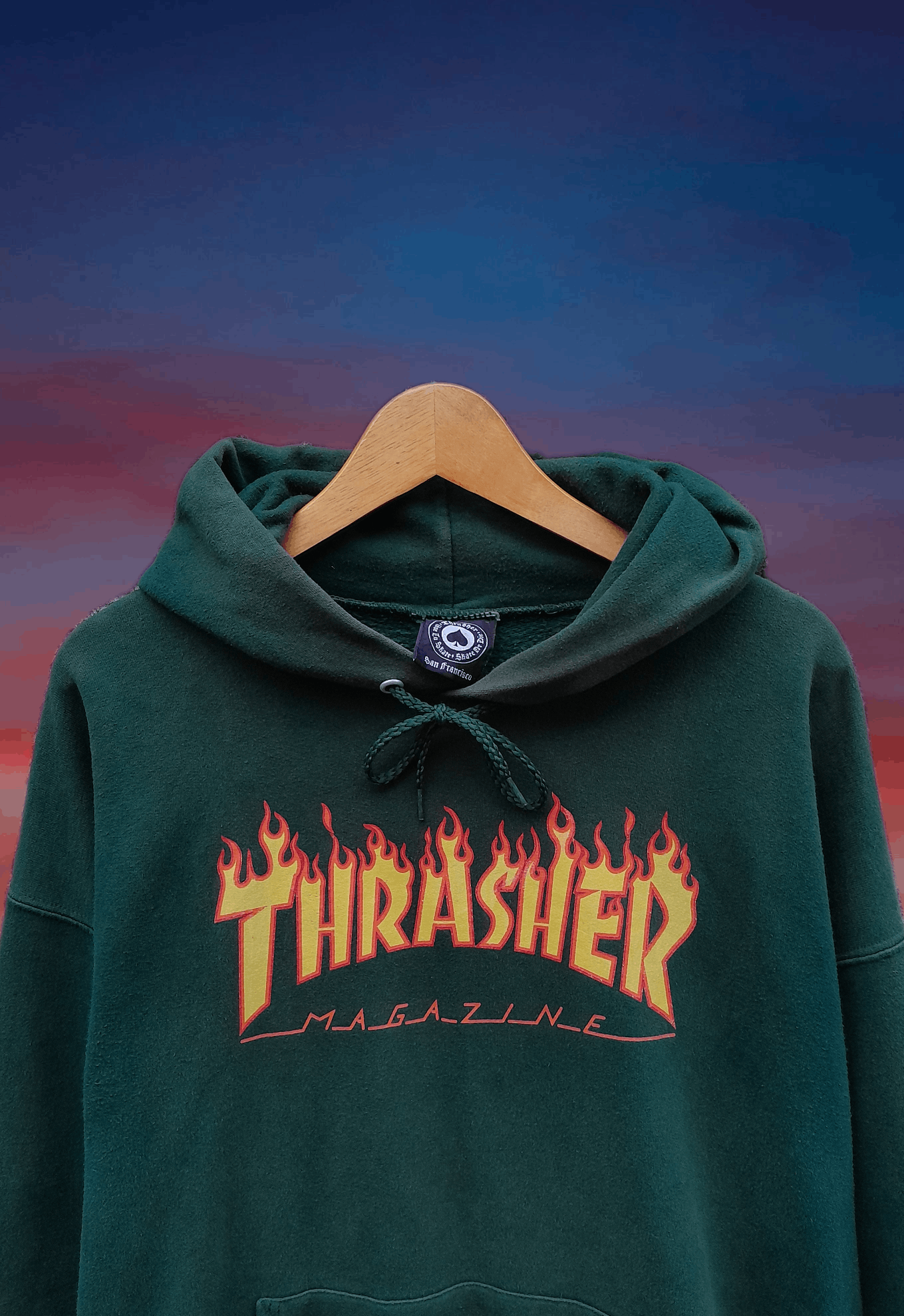 Thrasher Vintage Thrasher flame skateboard hoodie Size US L / EU 52-54 / 3 - 2 Thumbnail