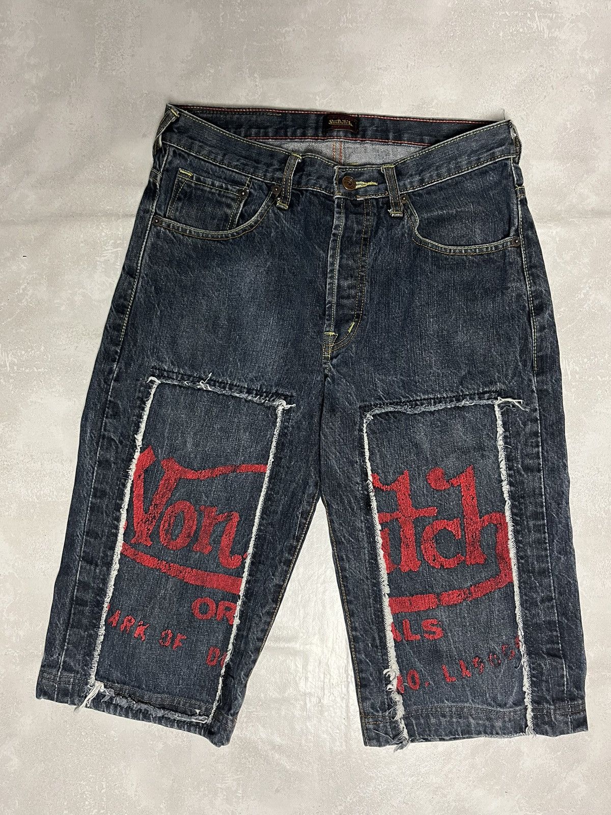 Von Dutch Vintage Y2K Von Dutch Denim Shorts Shorts Affliction Size US 30 / EU 46 - 1 Thumbnail