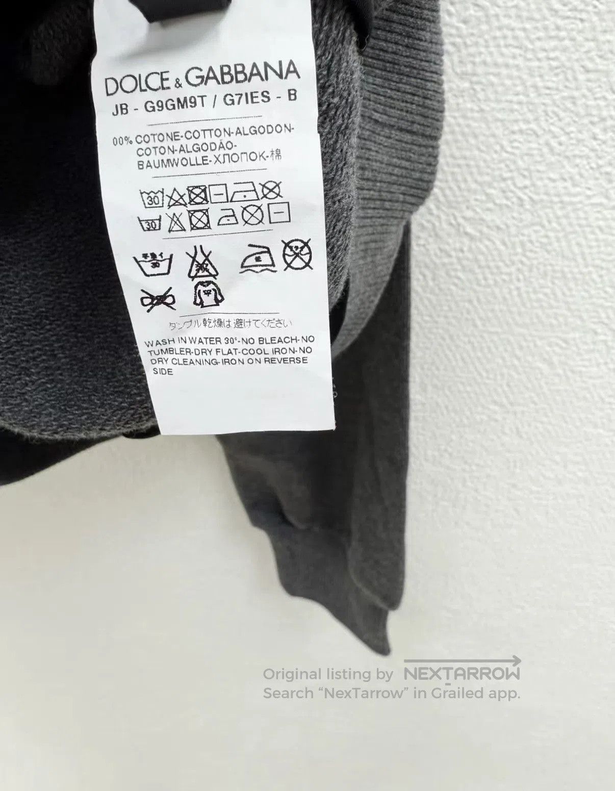 Dolce & Gabbana Gray Zip-Up Hoodie with Pockets. Size US M / EU 48-50 / 2 - 6 Thumbnail