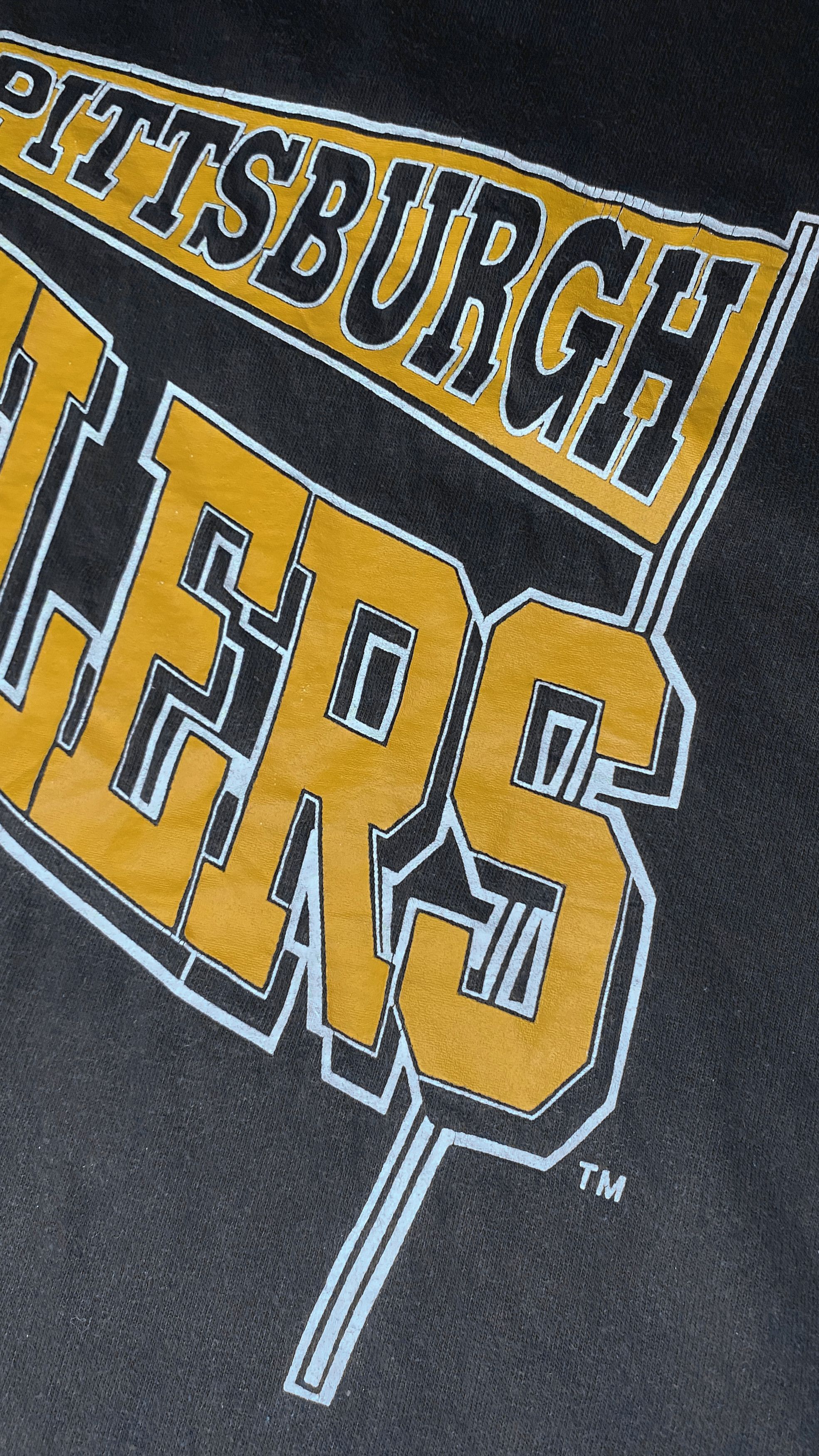 NFL Vintage 90s Pittsburgh Steelers Helmet Spellout T-Shirt Size US XL / EU 56 / 4 - 3 Thumbnail