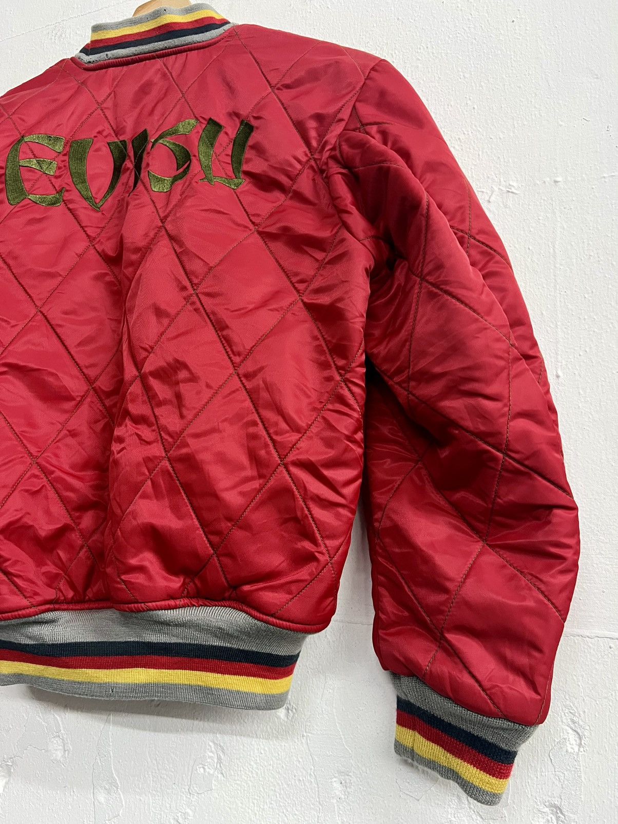 Evisu VINTAGE RARE EVISU REVERSIBLE BOMBER VARSITY JACKET Size US M / EU 48-50 / 2 - 24 Thumbnail