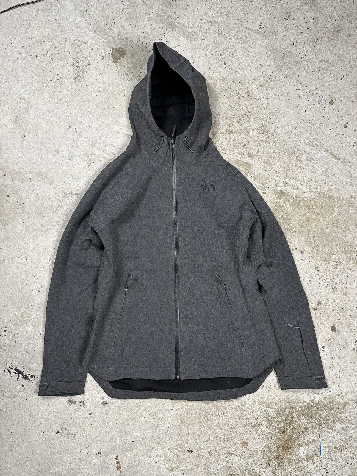 The North Face Apex Flex Gore Tex Hooded Gray Jacket gtr