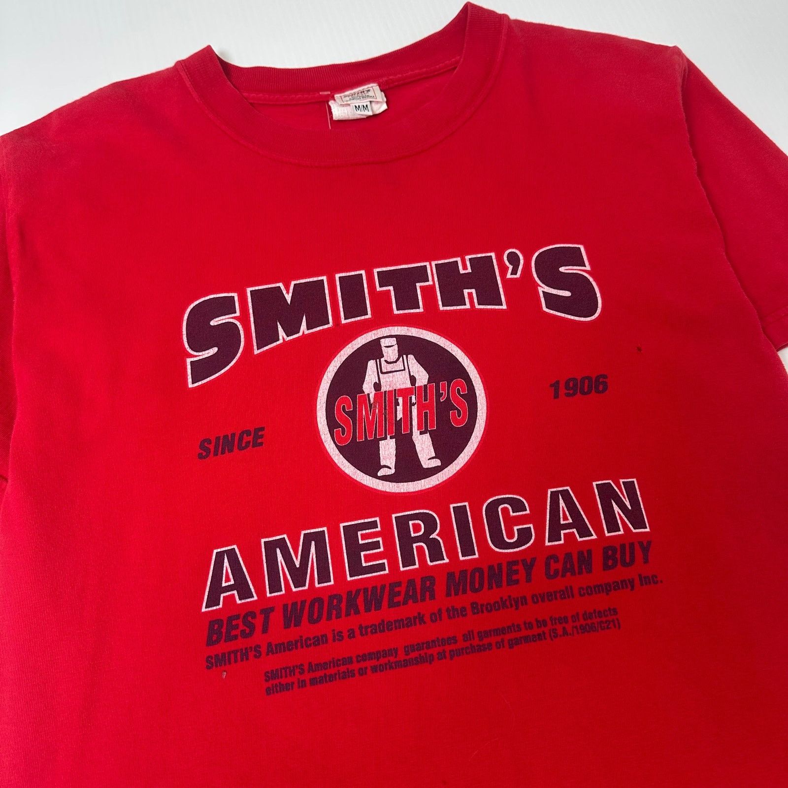 Vintage Vintage Smith's American Workwear Graphic Tee M Size US M / EU 48-50 / 2 - 2 Thumbnail