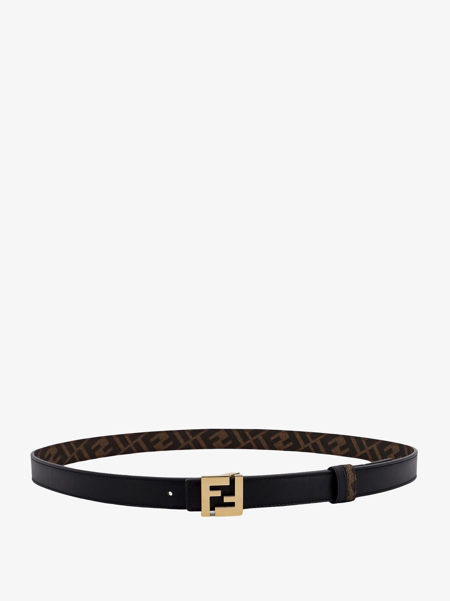 image of Fendi Ff Squared Man Black Belts, Men's