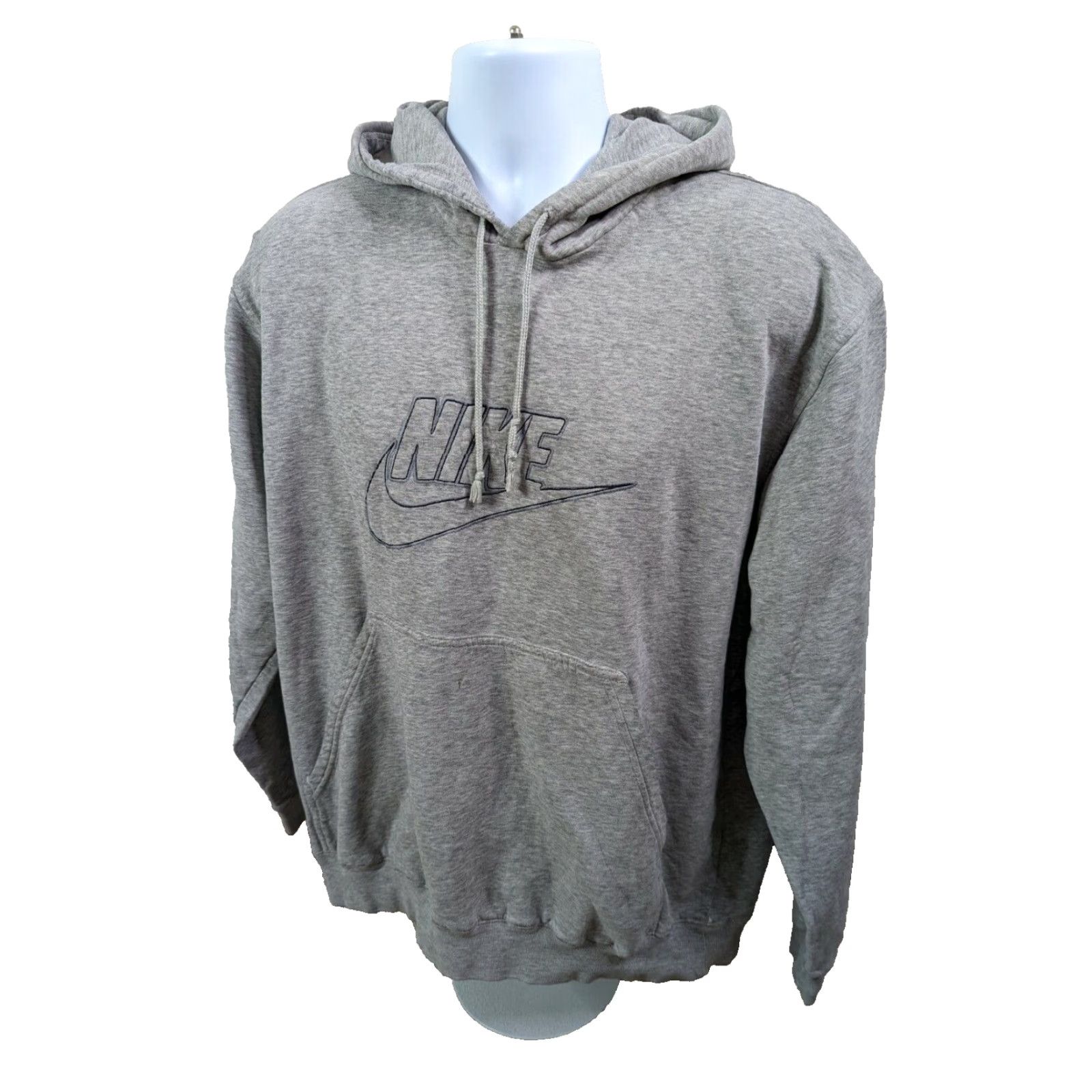 Nike VINTAGE Nike USA Center Swoosh Gray Hoodie Sweatshirt Men's XL Nike Hoodies Size US XL / EU 56 / 4 - 2 Thumbnail