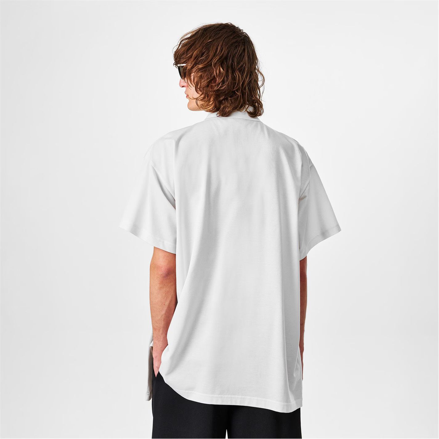 Balenciaga o1g2r1mq0226 Stripe Rugby Polo Shirt In Dirty White Size US L / EU 52-54 / 3 - 3 Thumbnail