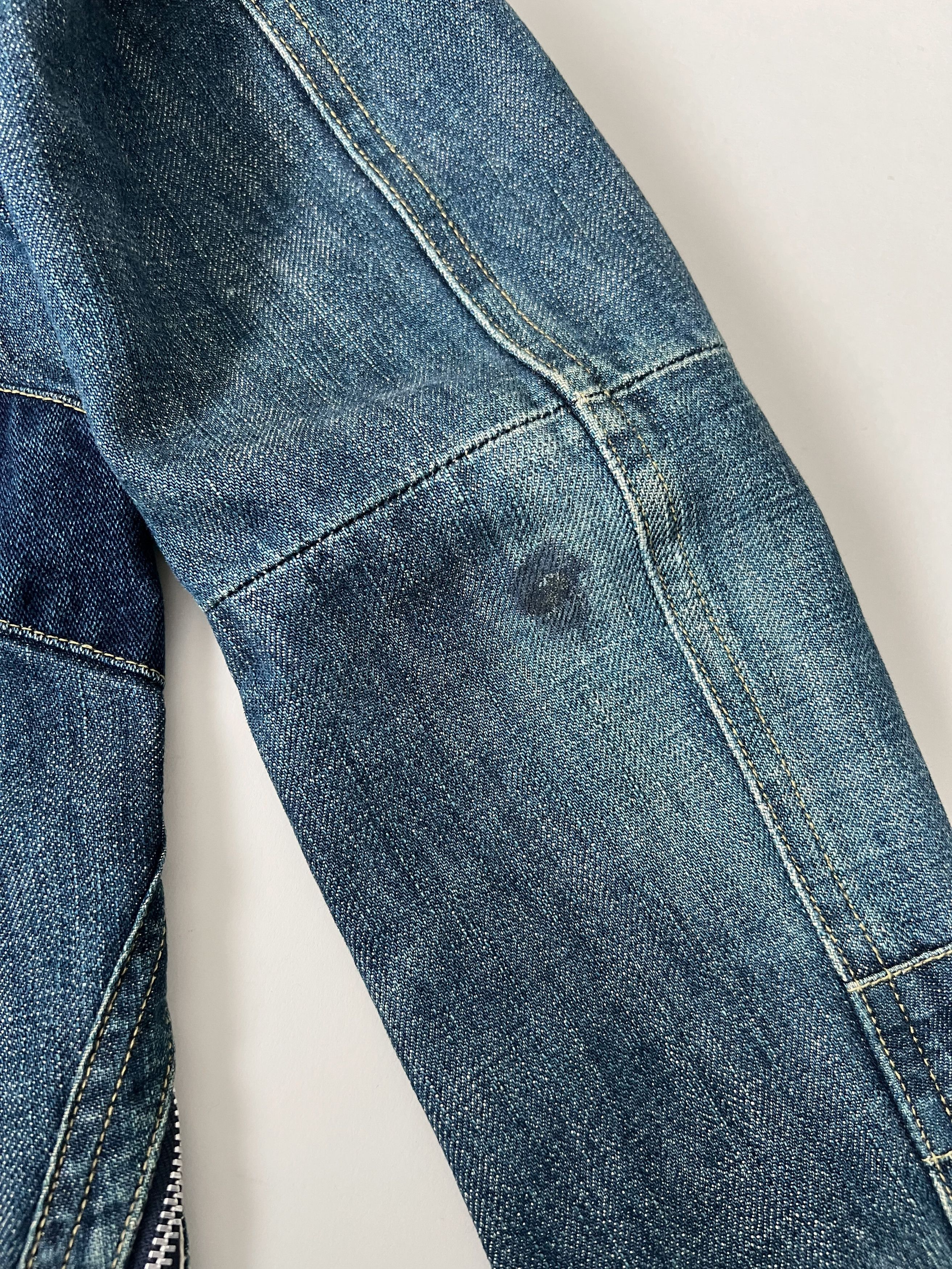 Jun Takahashi AW2001 ‘D.A.V.F.’ Denim Peacoat Size US S / EU 44-46 / 1 - 6 Thumbnail