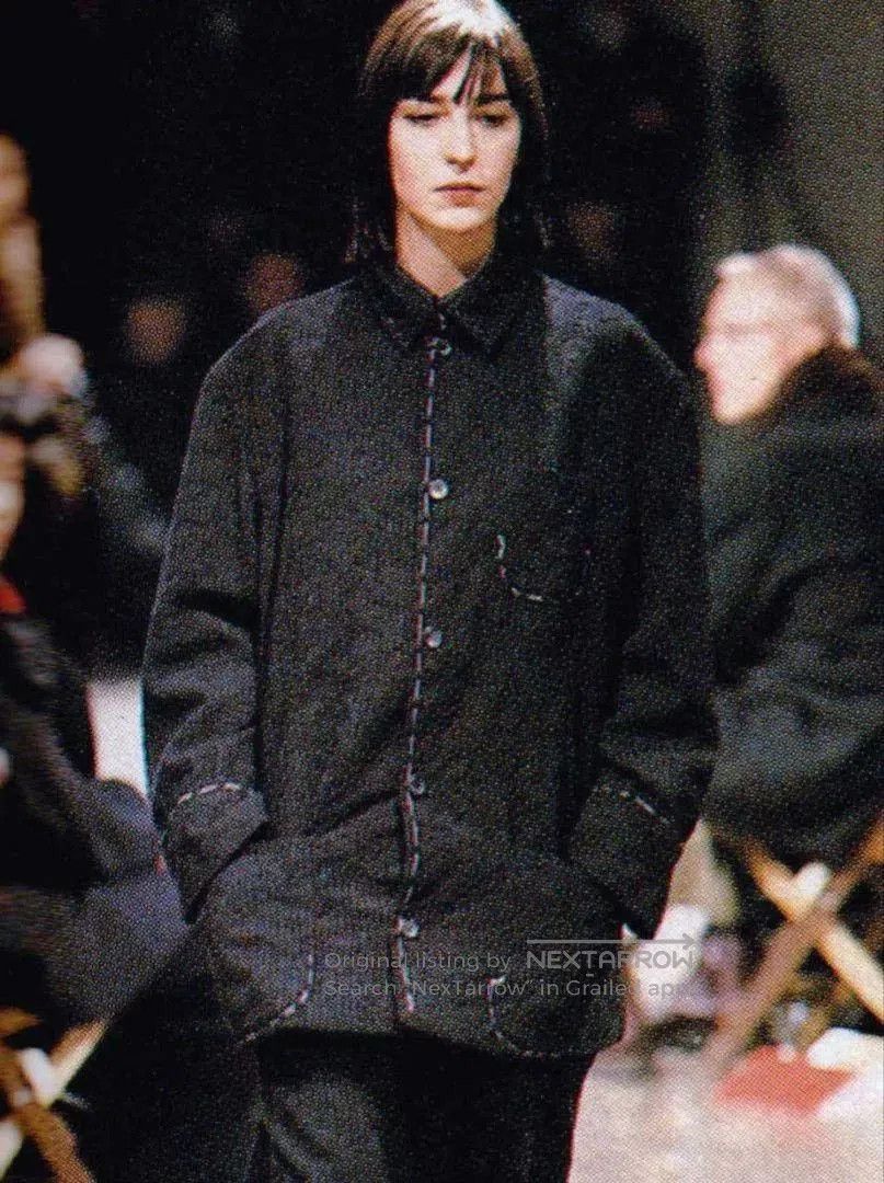 Yohji Yamamoto Yohji Yamamoto 1998 Floral Vine Topstitch Coat. Size US S / EU 44-46 / 1 - 1 Thumbnail