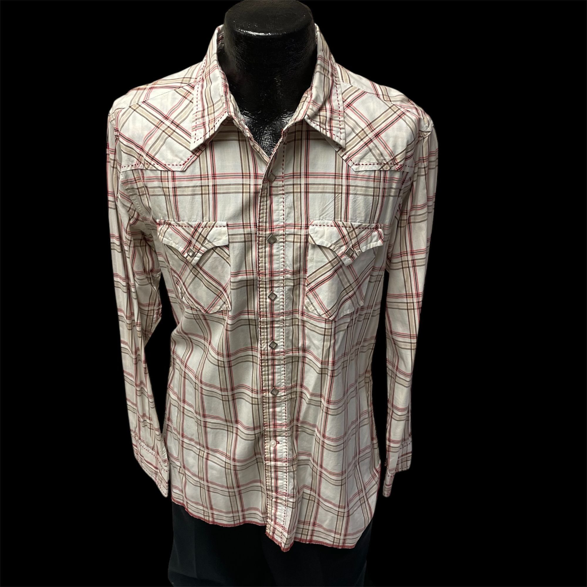 Wrangler Wrangler Plaid WHIP STITCH Cowboy Western PEARL SNAP Shirt Size US M / EU 48-50 / 2 - 1 Thumbnail