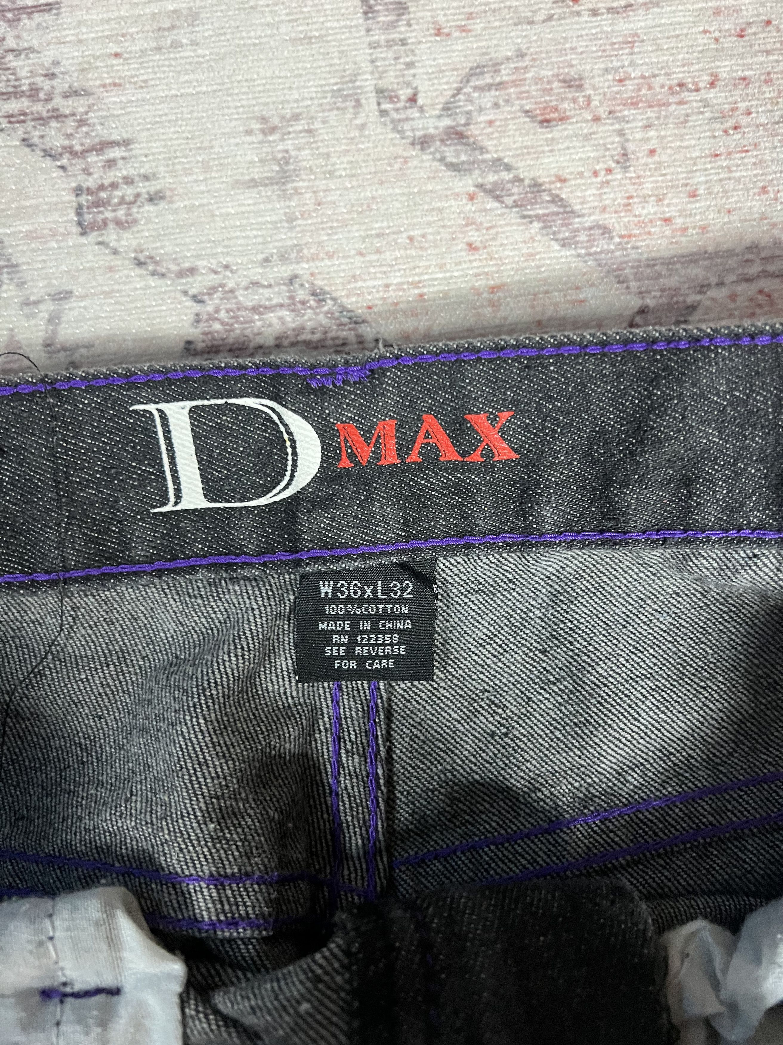 Designer Vintage Y2K Baggy Black Skater Grunge Styled Denim Pants Size US 36 / EU 52 - 5 Thumbnail