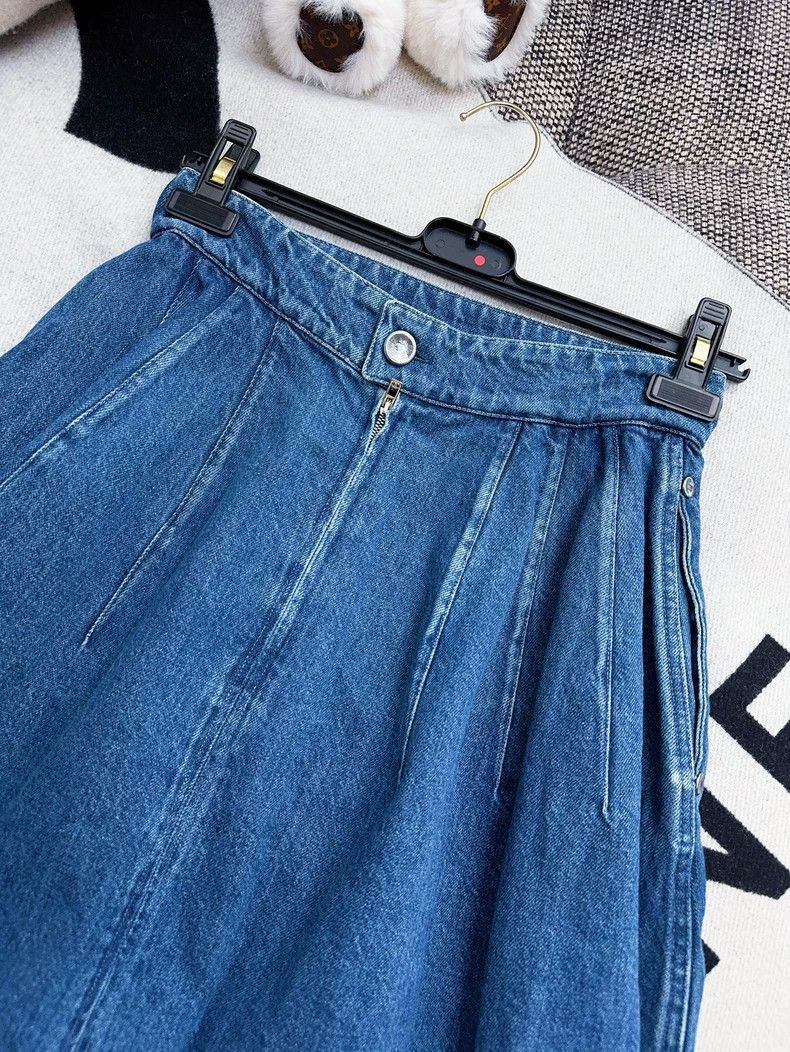 Chanel Chanel Blue Denim Mini Skirt Size 37" - 5 Thumbnail