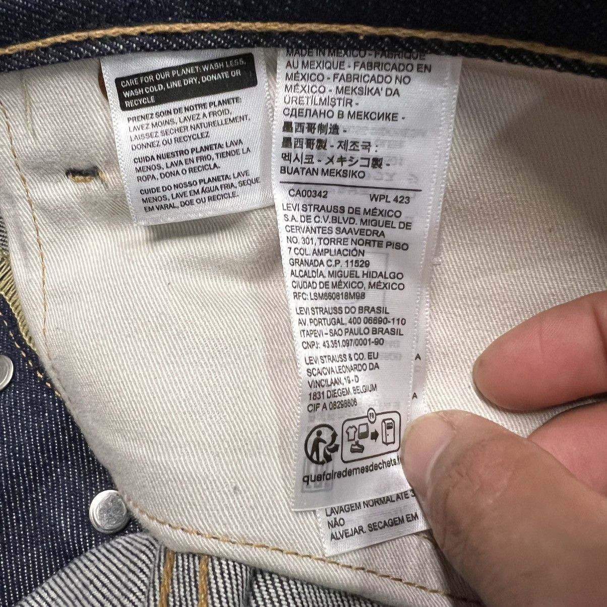 Denim Tears x Levis Cotton Wreeath Jean Raw Indigo