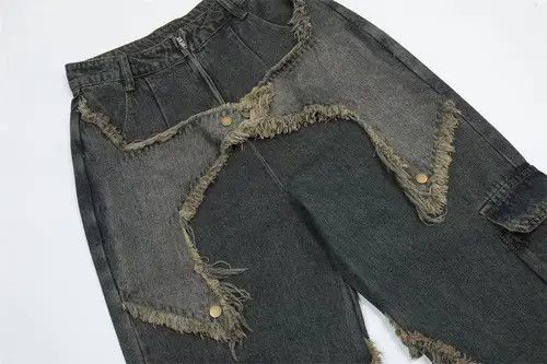 VIBE STAR Embroidered Denim Jeans Size US 32 / EU 48 - 4 Thumbnail