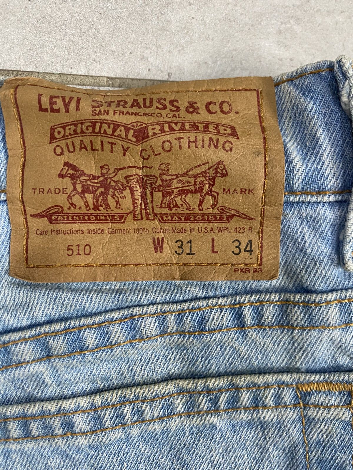 Levi's VINTAGE LEVIS 510 USA Size US 31 - 12 Thumbnail