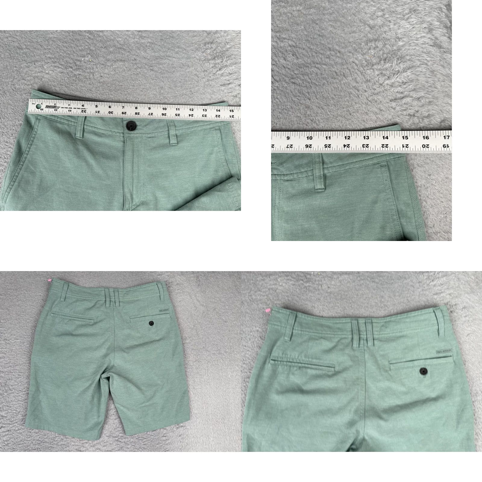 O'Neill O'Neill Mens 28 Green Hybrid Chino Quick Dry Stretch 8.5 Inseam Casual Shorts Size US 28 / EU 44 - 9 Thumbnail