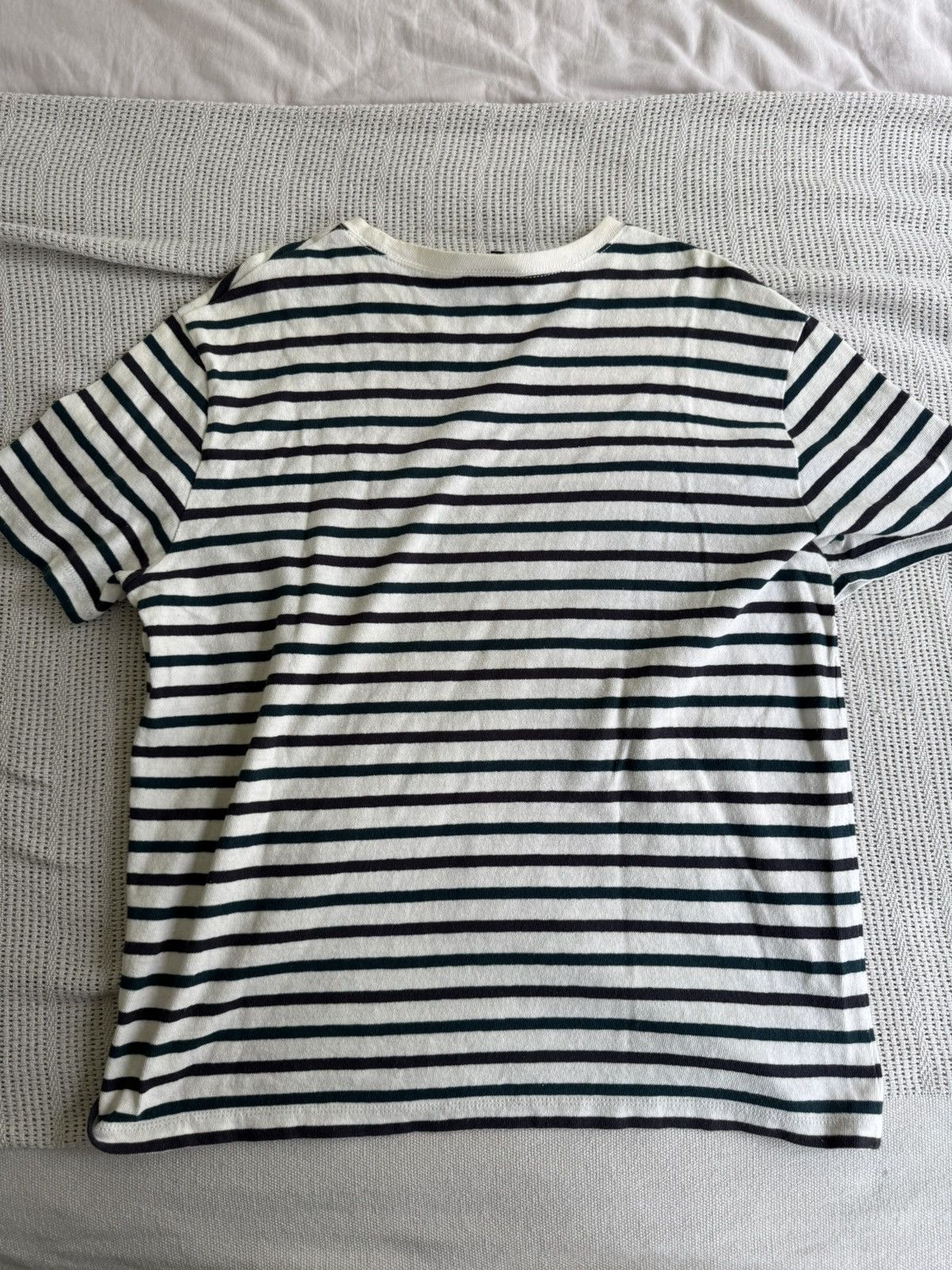 A.P.C. A.P.C Men’s T-Shirt (M) (White/Green/Green) Size US M / EU 48-50 / 2 - 5 Thumbnail