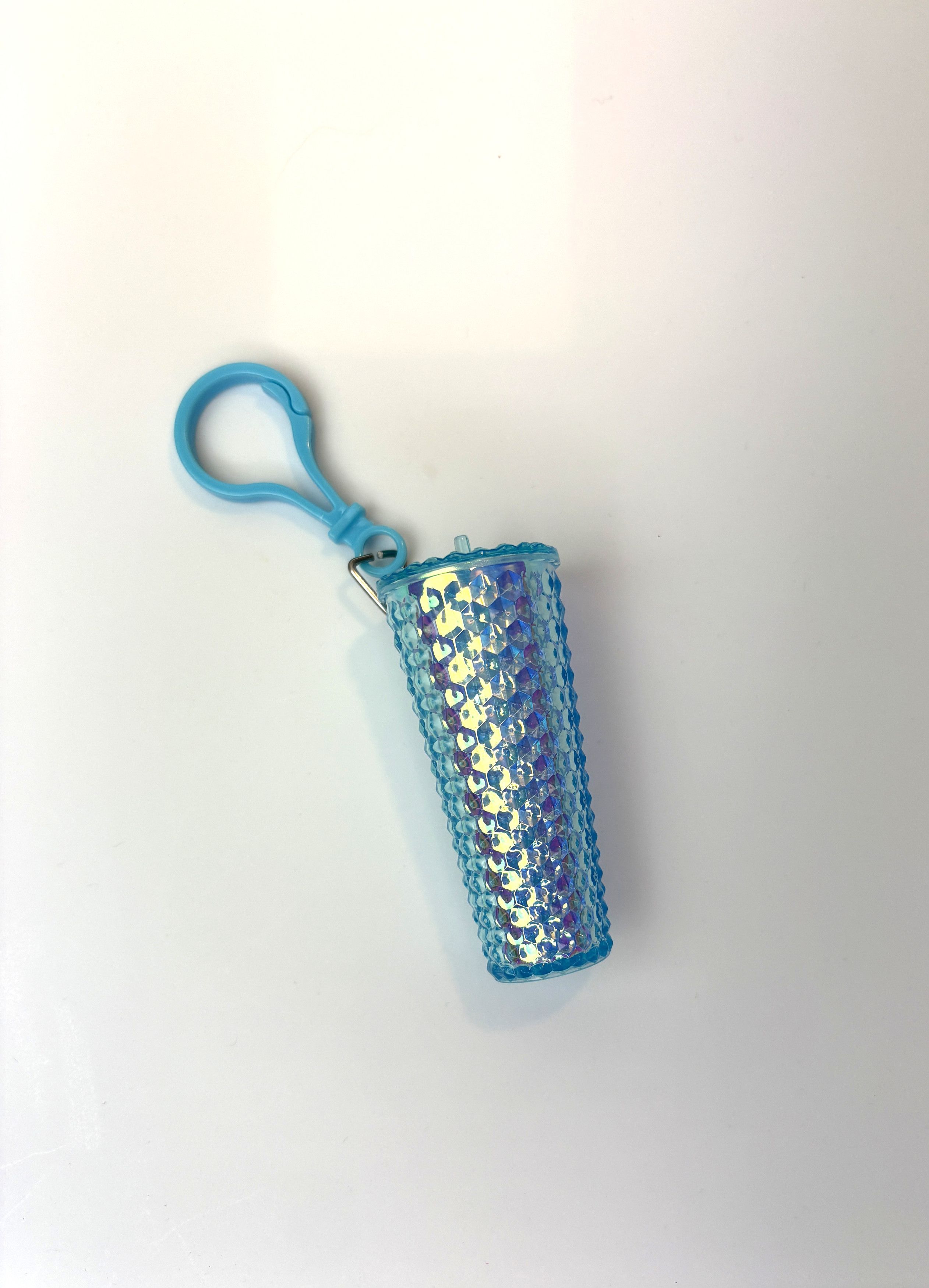 Other Mini Drink Studded Cup Keychain Bag Charm iridescent blue Size ONE SIZE - 8 Thumbnail