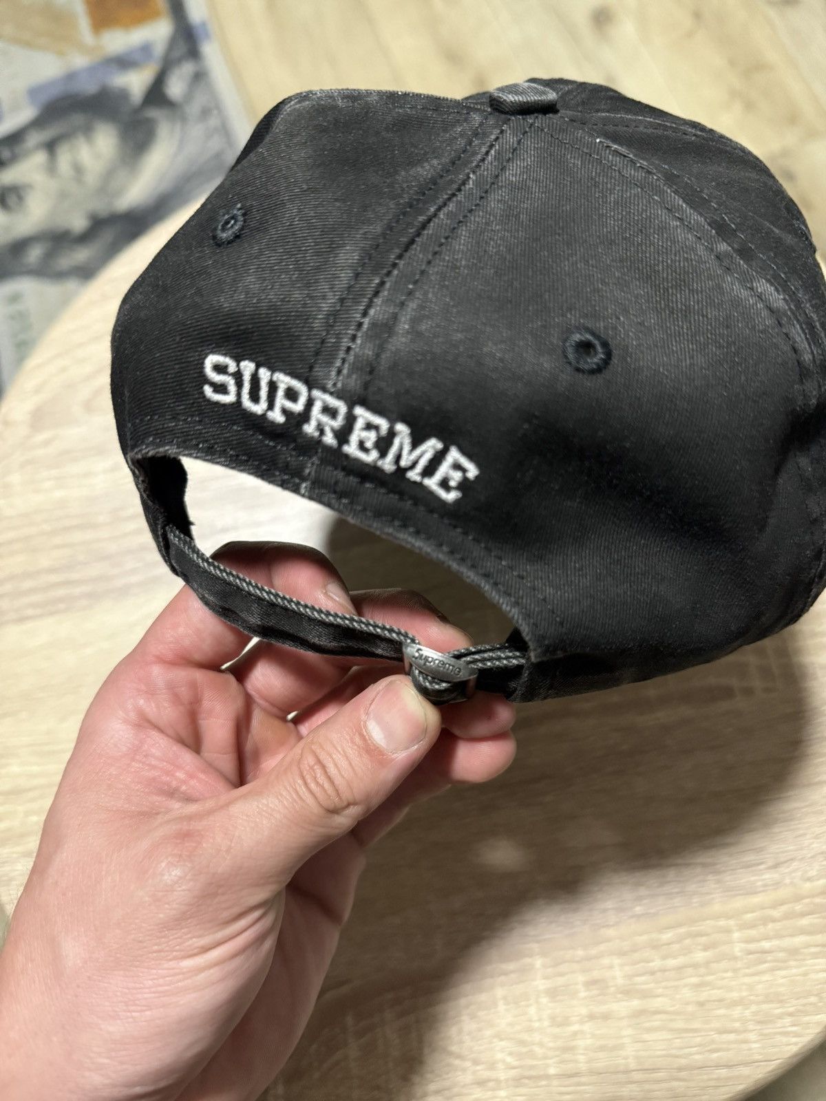 Supreme Supreme license plate 6-panel hat black SS25 | Grailed