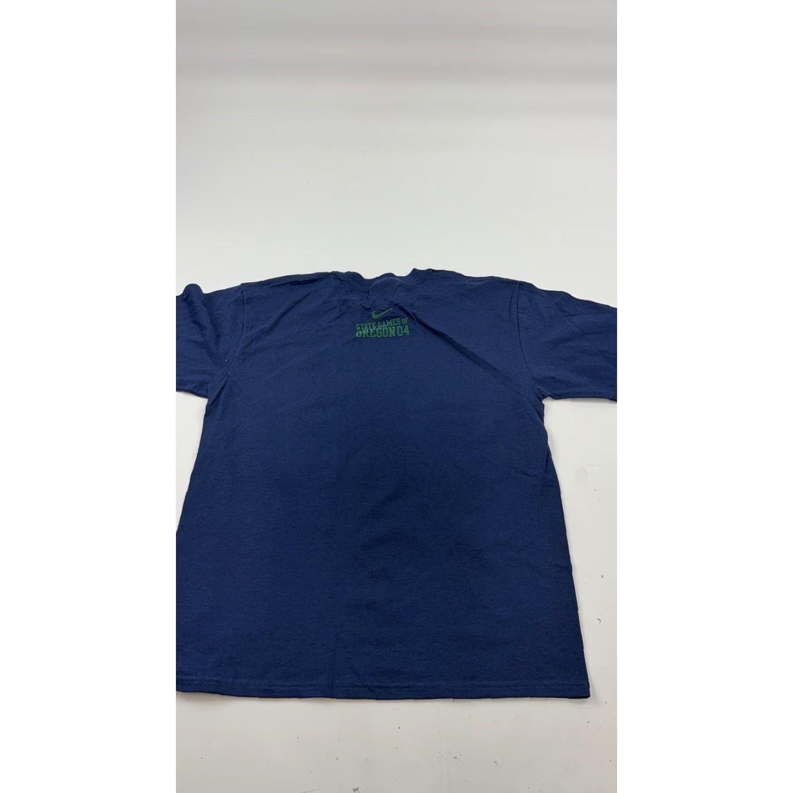 Nike VINTAGE Nike State Games of Oregon T-Shirt Mens Small Navy 2004 Graphic 2000s Size US S / EU 44-46 / 1 - 6 Thumbnail