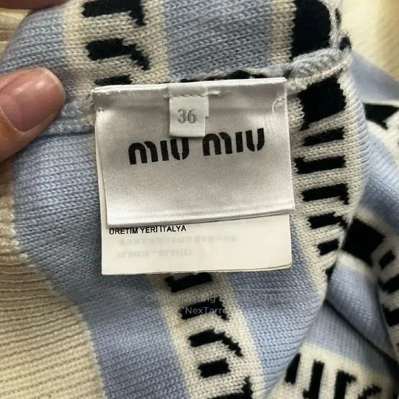 Miu Miu Miu Miu Blue Women's Cardigan Sweater . Size S / US 4 / IT 40 - 4 Thumbnail