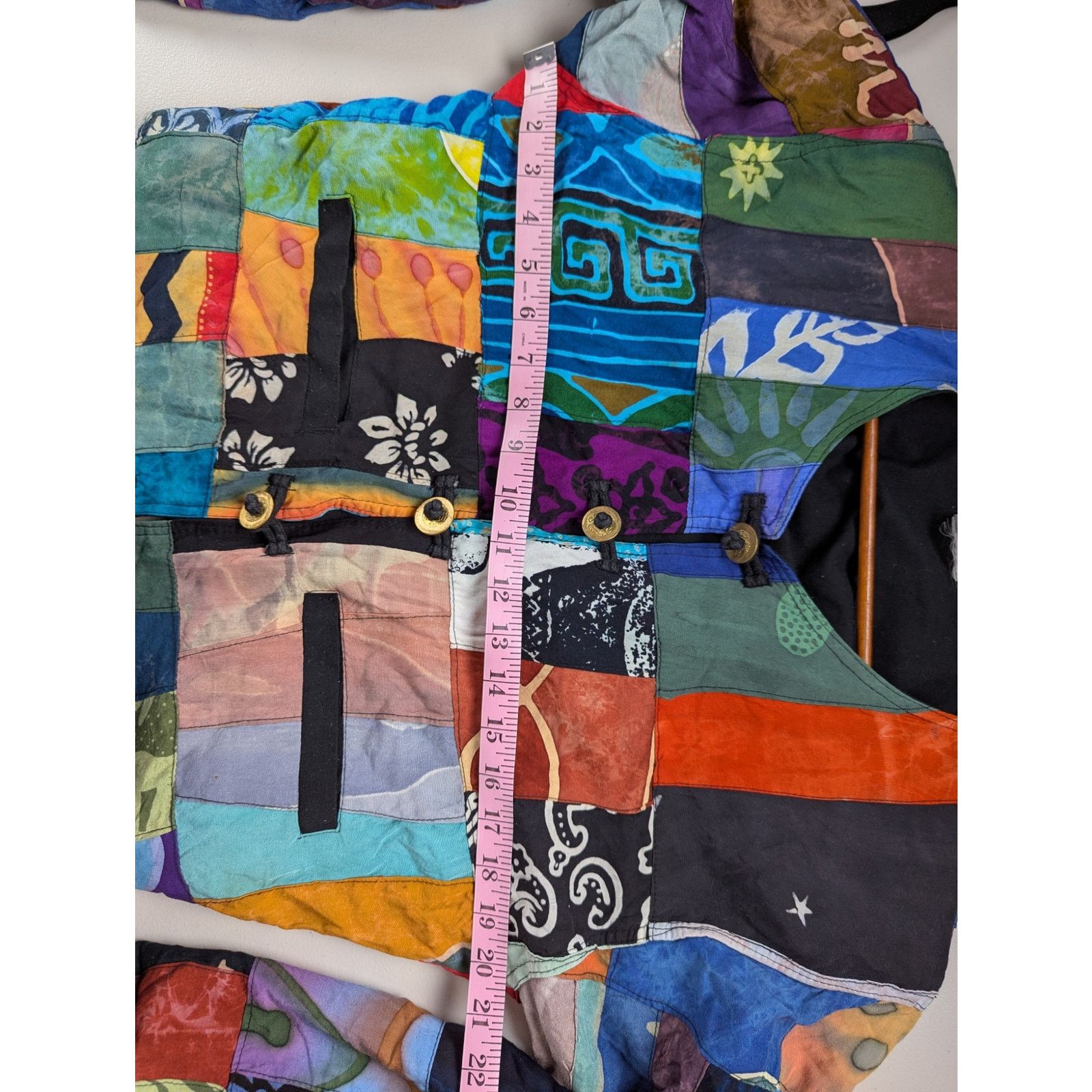 Other Vtg Kosi Bali Collection Patchwork Jacket Womens Medium Boho Size M / US 6-8 / IT 42-44 - 8 Thumbnail