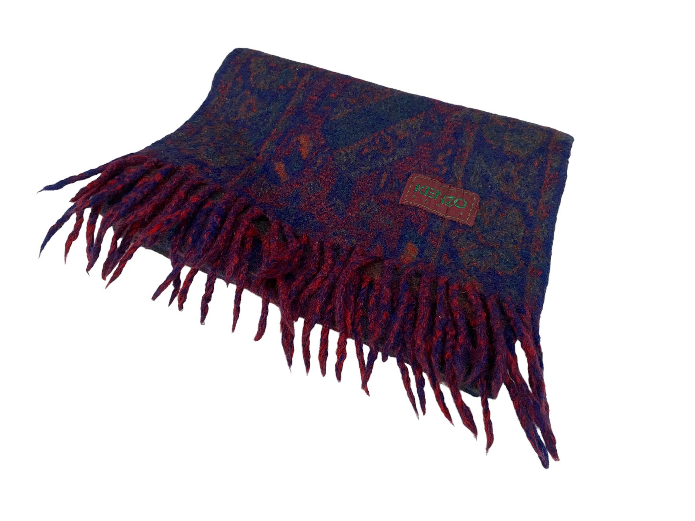Kenzo × Vintage Kenzo scarves Paris Stripes Colourful Vintage Scarf Size ONE SIZE - 2 Thumbnail