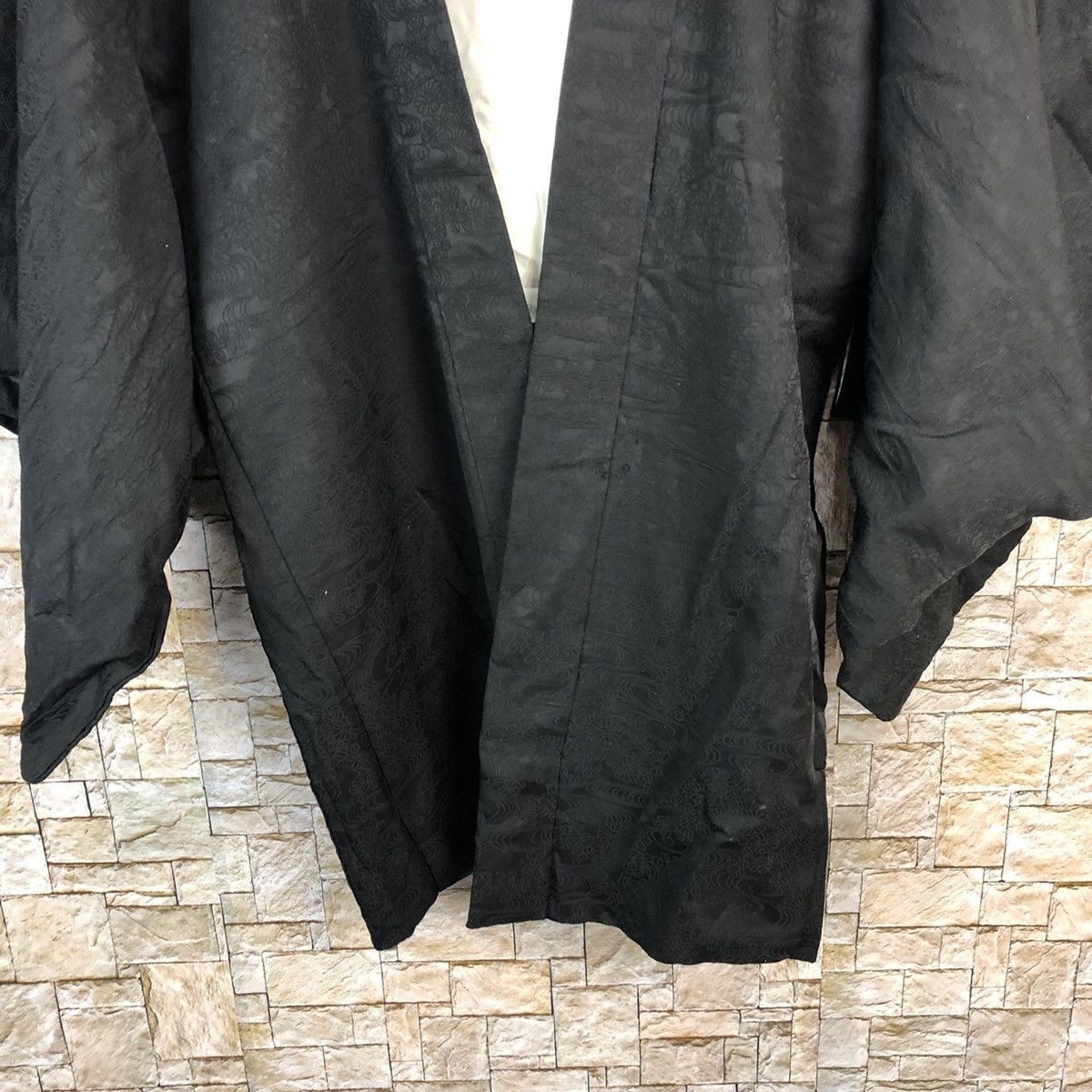 Vintage Japanes vintage cardigan Black Kimono #A807 Size US L / EU 52-54 / 3 - 7 Thumbnail
