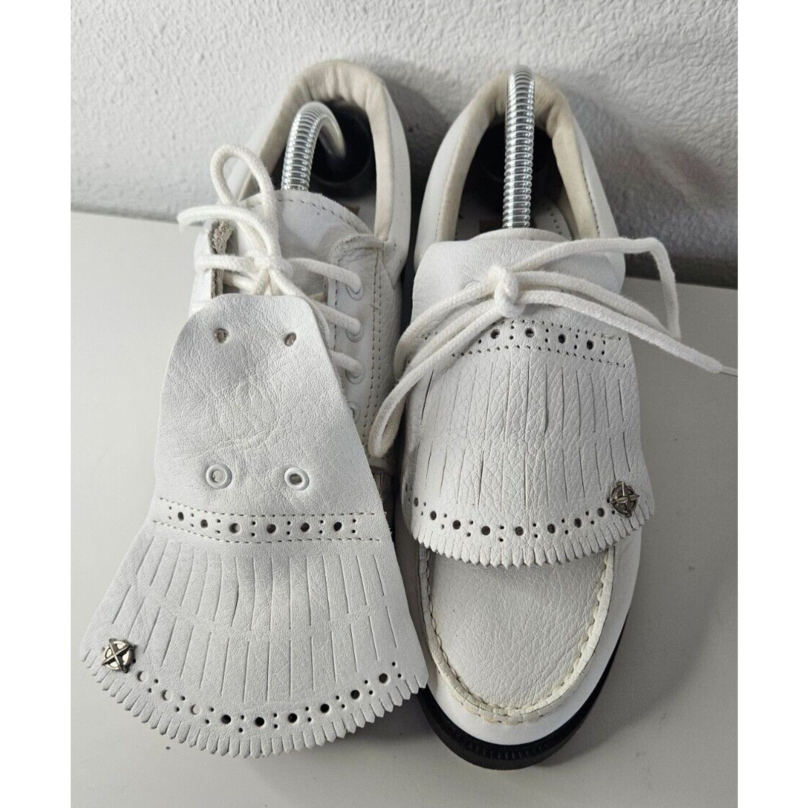 Eastland Eastland USA Men's White Leather Golf Shoes – Size 6.5M Size US 6 / EU 39 - 3 Thumbnail
