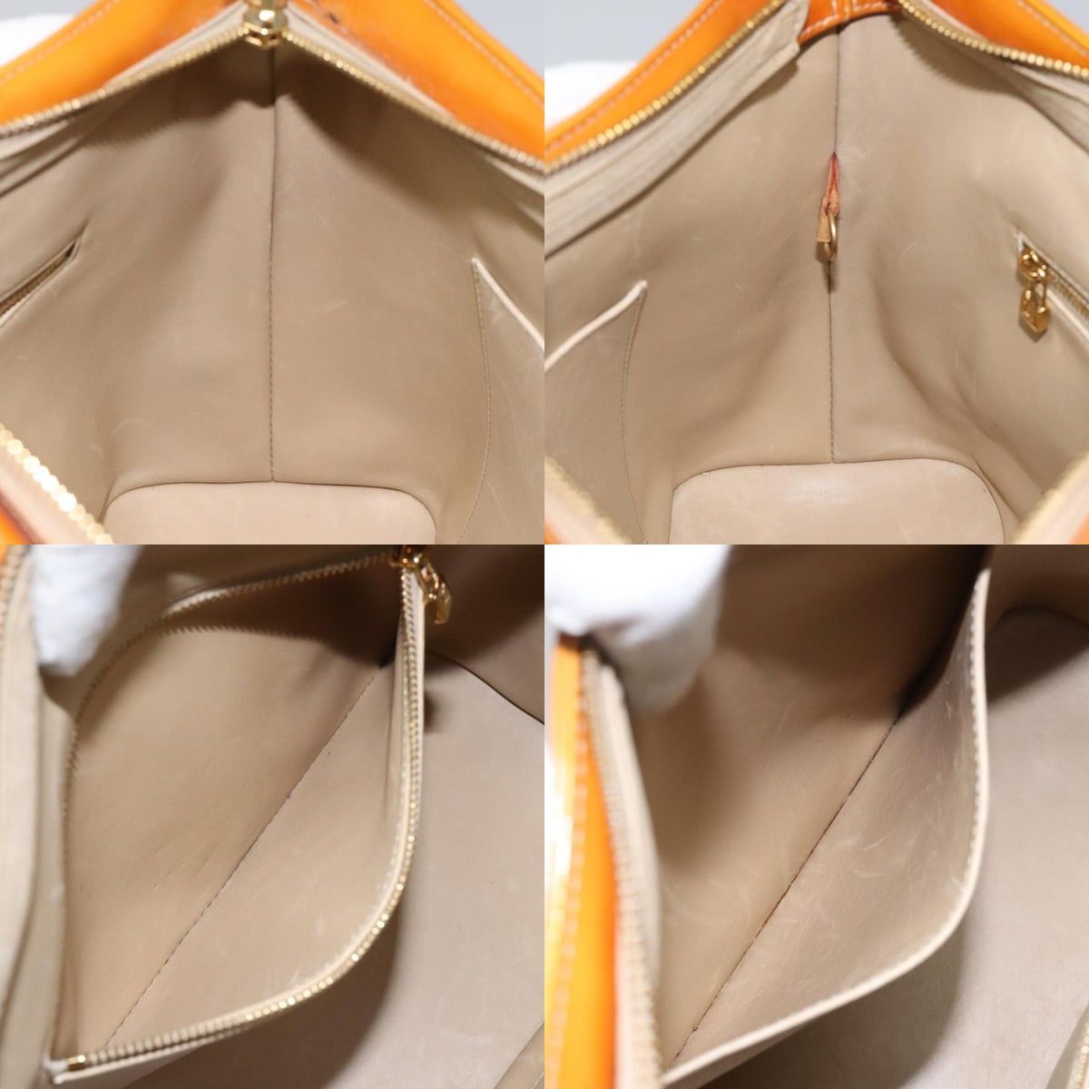 Louis Vuitton LOUIS VUITTON Monogram Vernis Houston Hand Bag Beige M91004 Size ONE SIZE - 12 Thumbnail