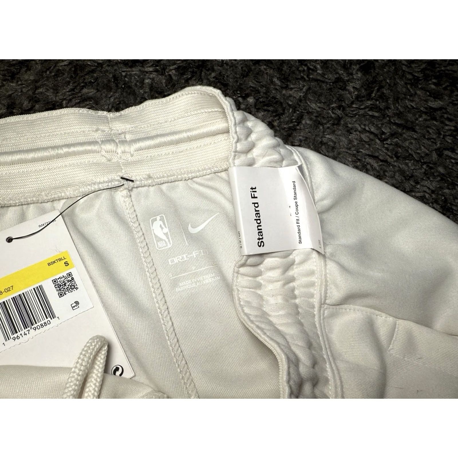 Nike Nike NBA Philadelphia 76ers Sixers PE Game Sweatpants Team Issue Mens Small White Dri-FIT Sweatpants Size US 29 - 4 Thumbnail