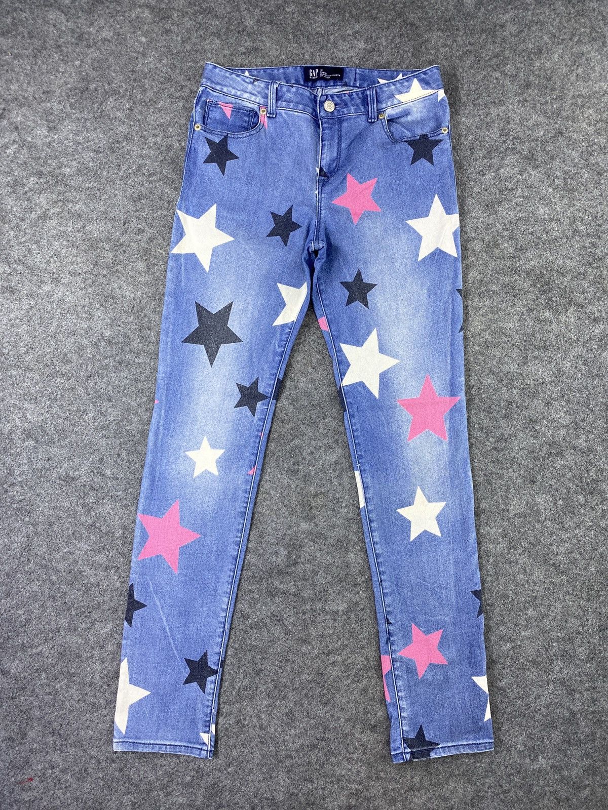 Gap × Jean × Vintage GAP High stretch Jegging Blue Wash Denim-J989 Size 28" / US 6 / IT 42 - 1 Thumbnail