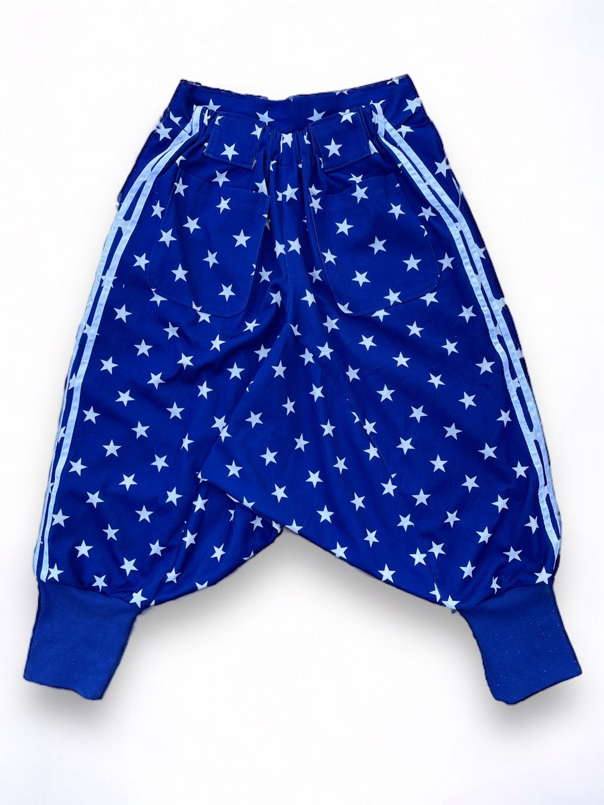 Japanese Brand Speed Orange Full Print Star Drop-Crotch Pants Size US 30 / EU 46 - 2 Thumbnail