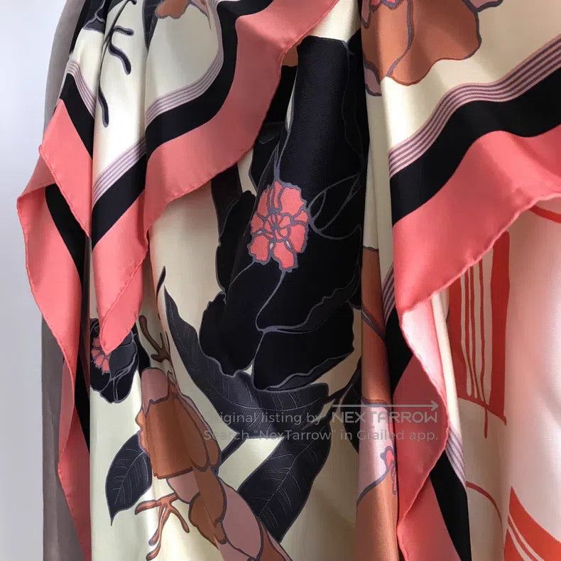 Dries Van Noten Dries Van Noten Silk Scarf Midi Skirt Size 31" - 6 Thumbnail