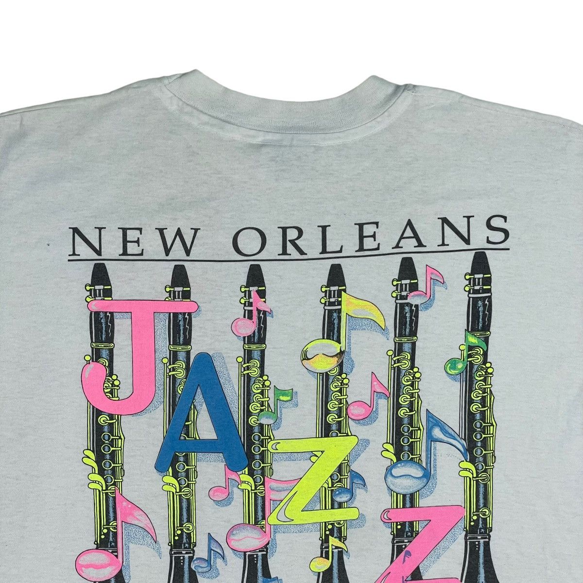 Hanes 🔥LAST PRICE🔥 Vintage New Orleans Jazz Saxophones Tee Size US XL / EU 56 / 4 - 9 Thumbnail