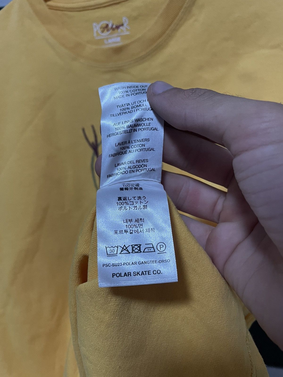 Polar Skate Co. Polar Gang T Shirt SK8 Skate Tee Y2K Yellow Size US L / EU 52-54 / 3 - 7 Thumbnail
