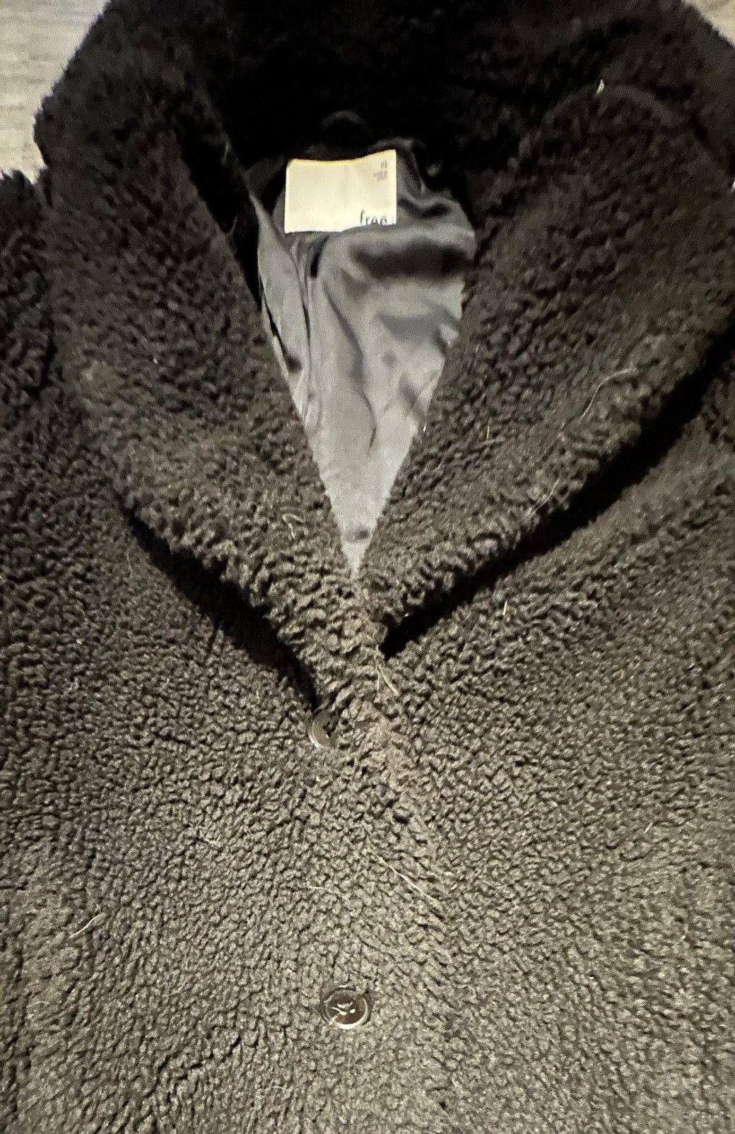 Aritzia Wilfred Free Aritzia Long Teddy Jacket in Black Size XS / US 0-2 / IT 36-38 - 7 Thumbnail