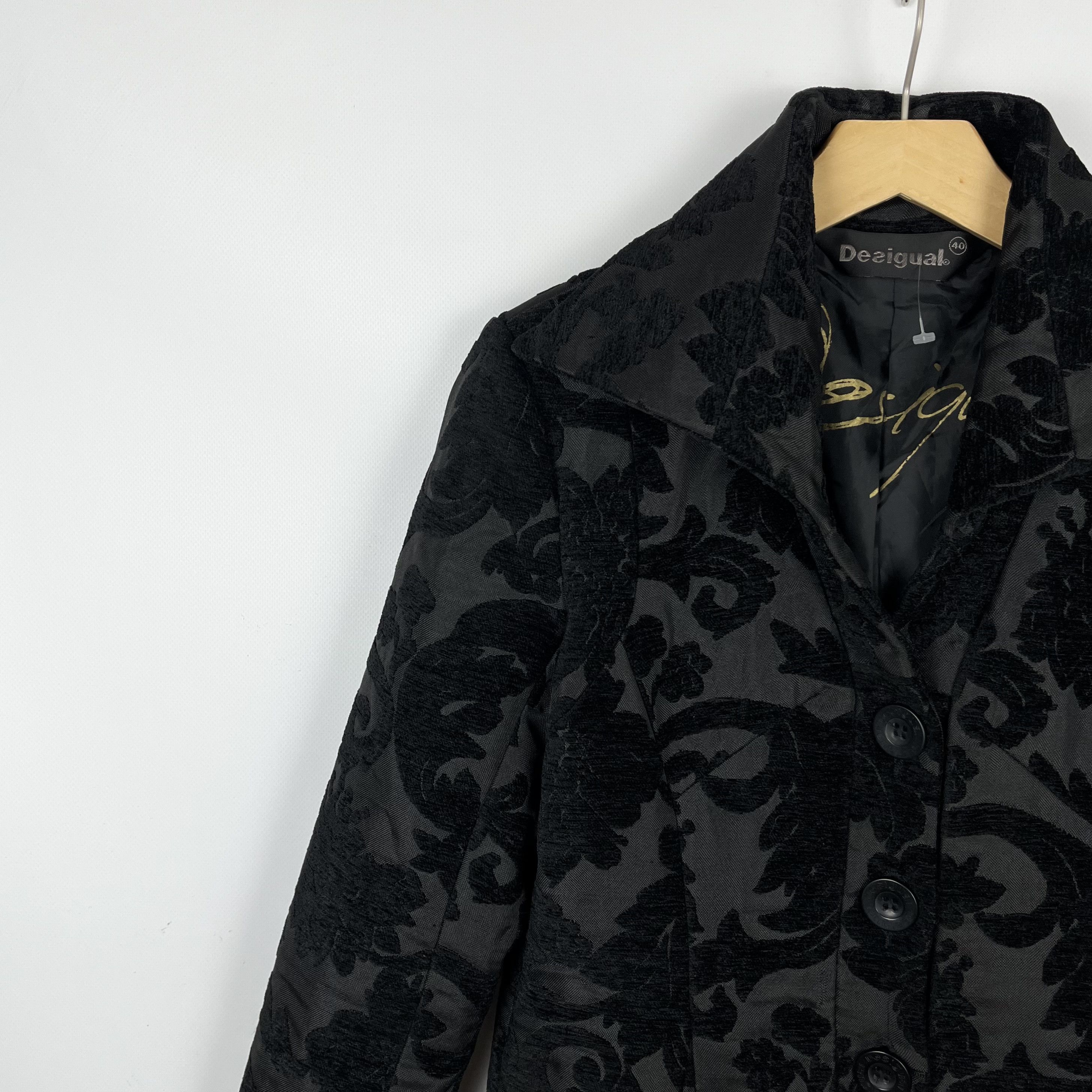 Desigual Ladies Desigual Floral Pattern Coat Jacket Size M / US 6-8 / IT 42-44 - 6 Thumbnail