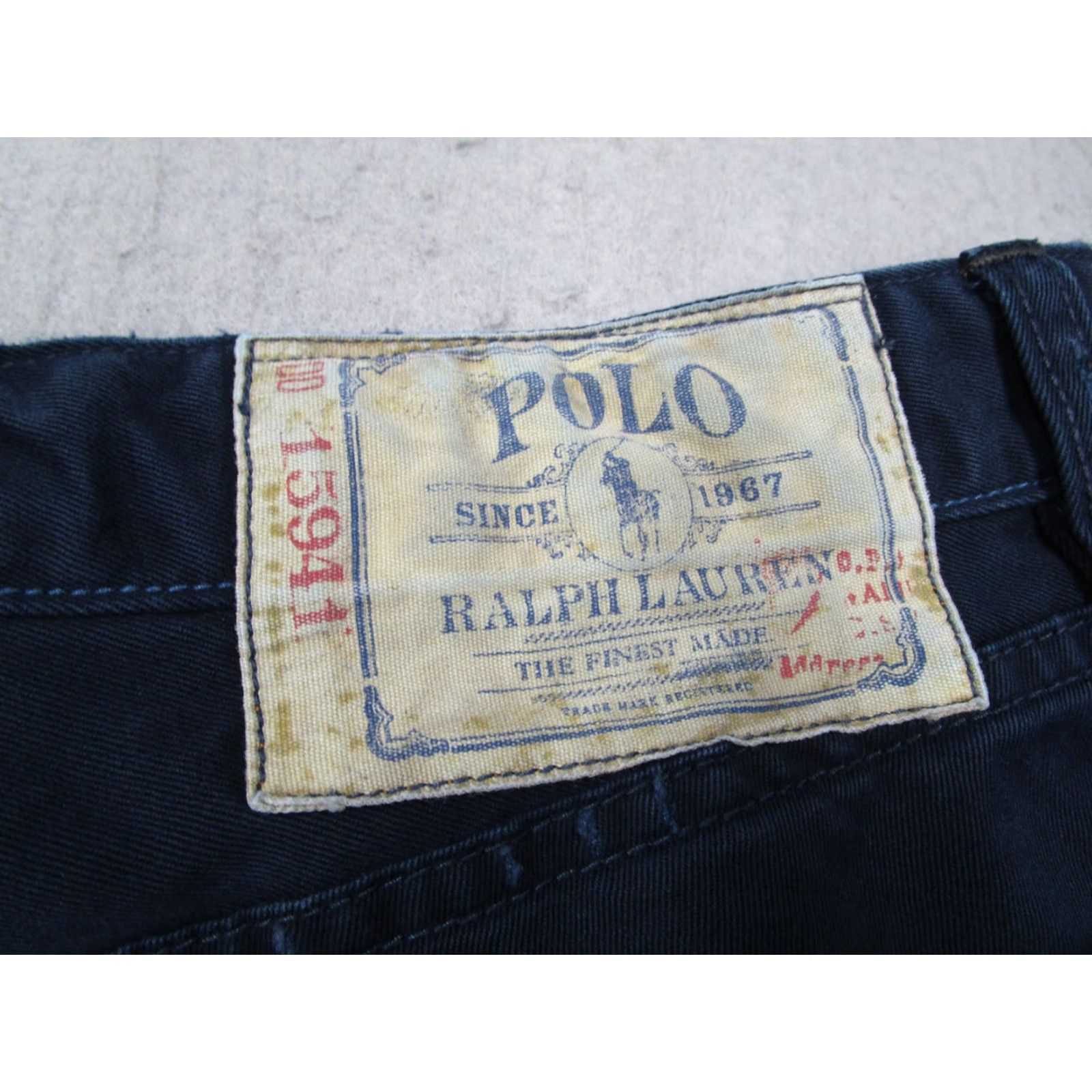Polo Ralph Lauren Polo Ralph Lauren Pants Mens 36x34 Navy Blue Classic 867 Straight Cotton Casual Regular 867 Size US M / EU 48-50 / 2 - 3 Thumbnail