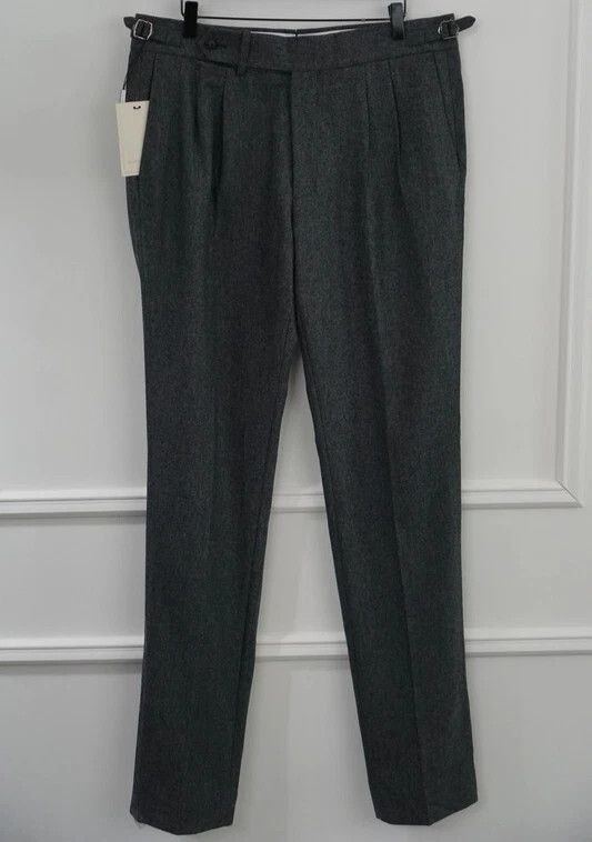 Suitsupply Men Suitsupply Bradon Trousers Flannel Wool Grey UK/US42L Size 42L - 1 Thumbnail