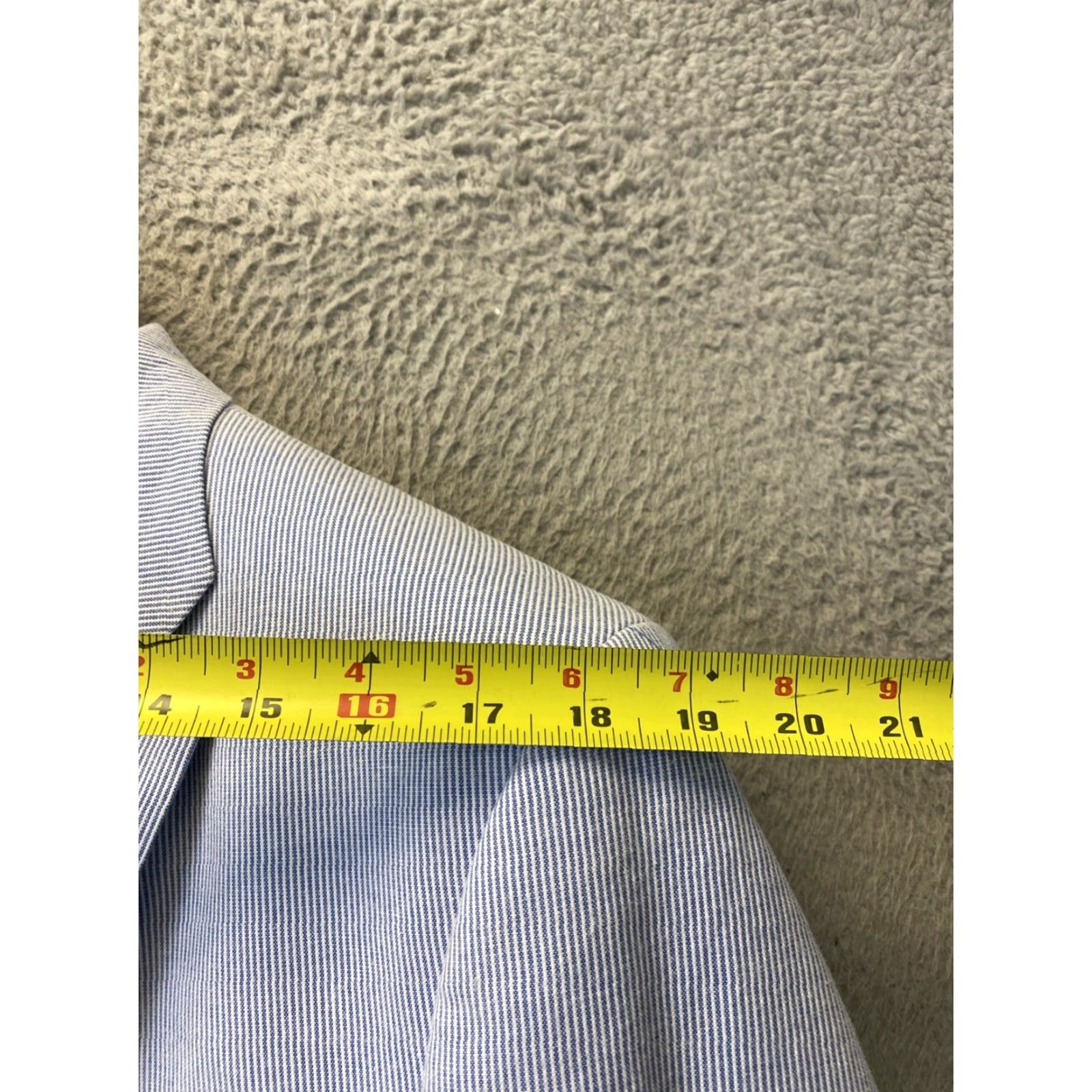 Tommy Hilfiger Tommy Hilfiger mens 2btn blue Striped sport coat jacket blazer 44R Size 44R - 7 Thumbnail