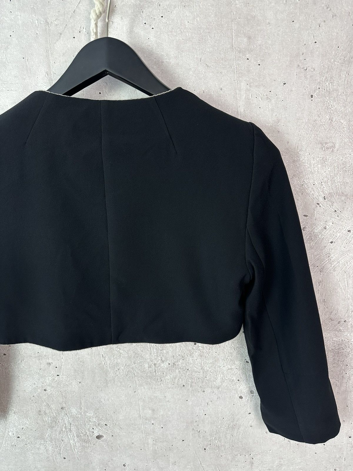 Patrizia Pepe NEW Patrizia Pepe Viscose Cropped Long Sleeve Blazer Jacket Size M / US 6-8 / IT 42-44 - 7 Thumbnail