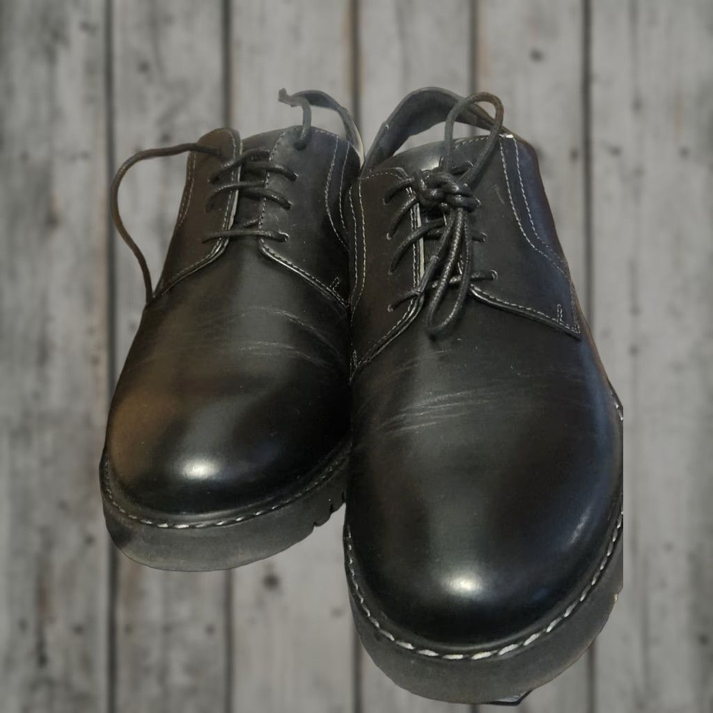 Rockport Rockport Maverick Plain Toe Oxford Black 10.5 Mens Dress Oxford Leather M Size 10.5 Black Rockport Maverick PT Oxford Mens Shoes Size US 11 / EU 44 - 1 Thumbnail