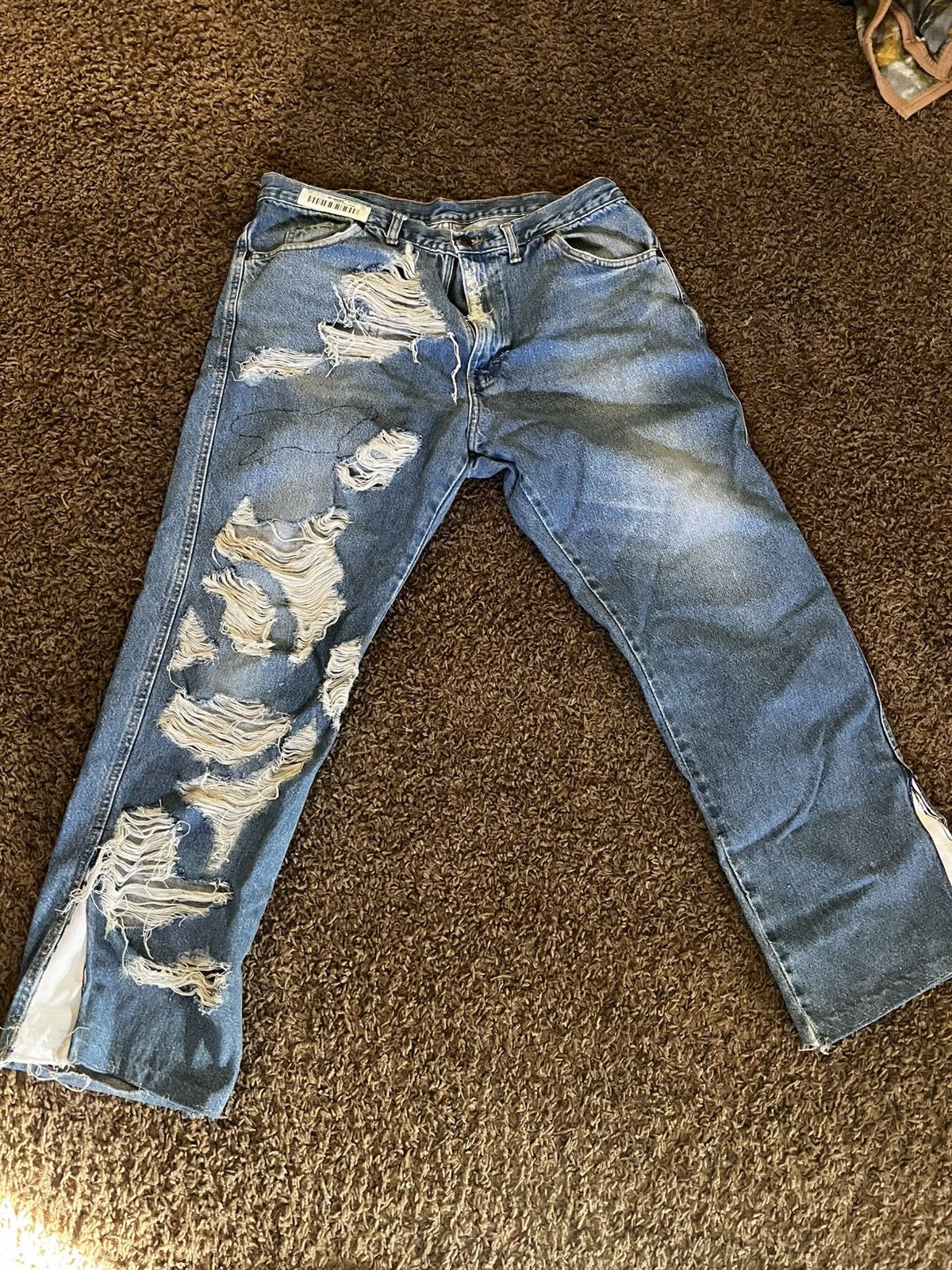 Other Custom distressed reed denim Size US 38 / EU 54 - 1 Thumbnail